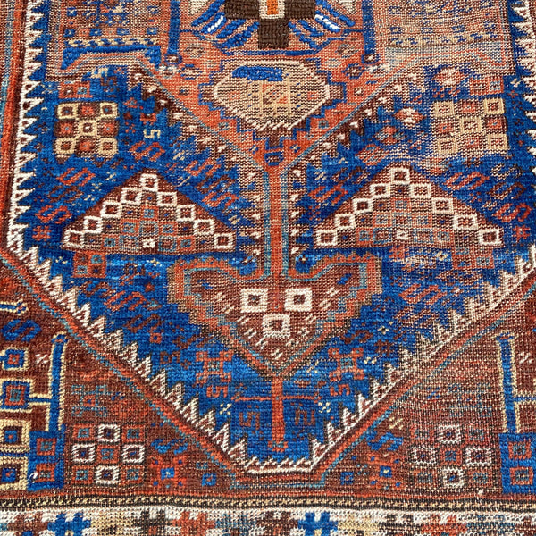 Vintage Rug, 3' x 4' 2 Brown