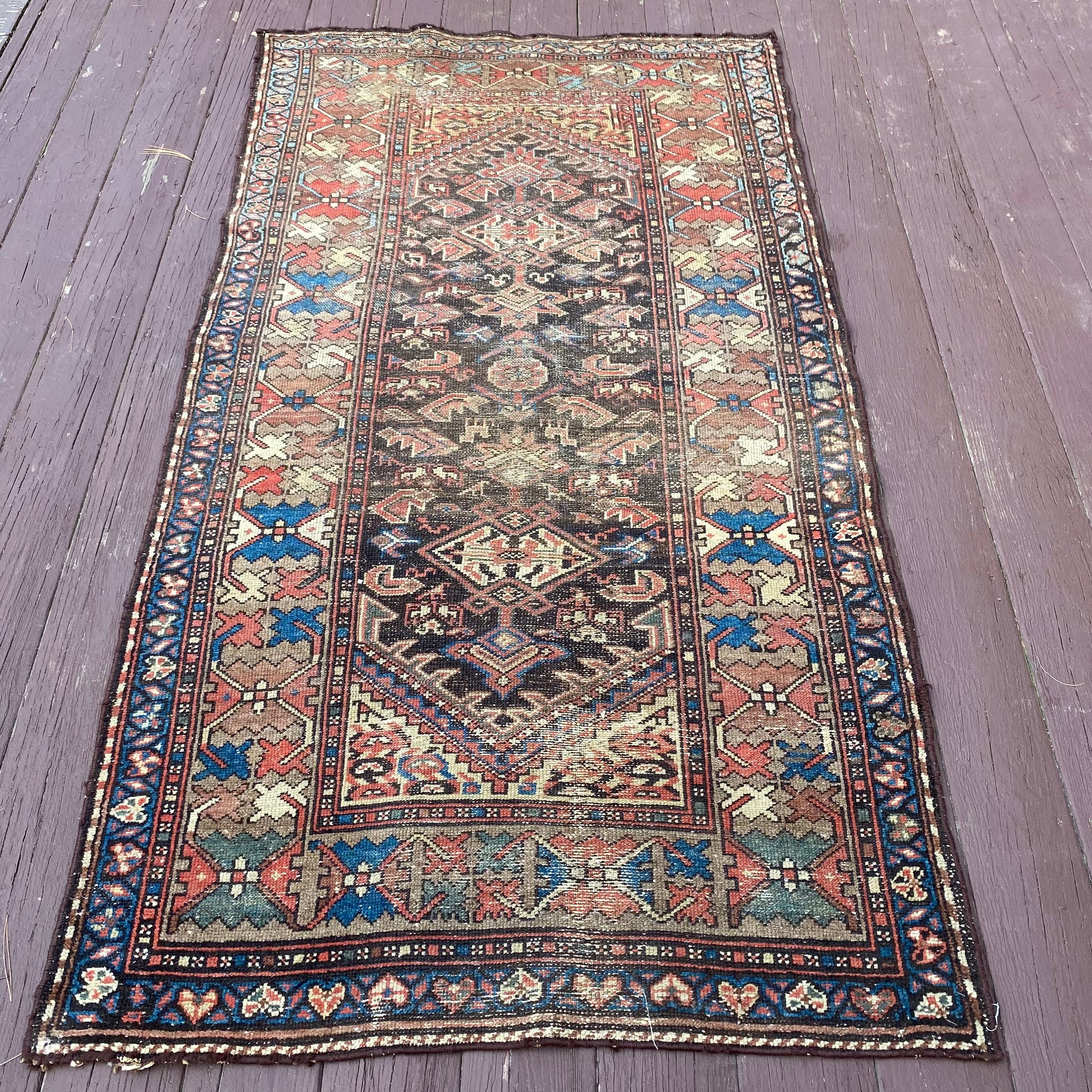 Vintage Rug, 3' 7 x 6' 9 Brown