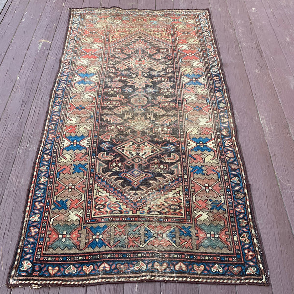 Vintage Rug, 3' 7 x 6' 9 Brown