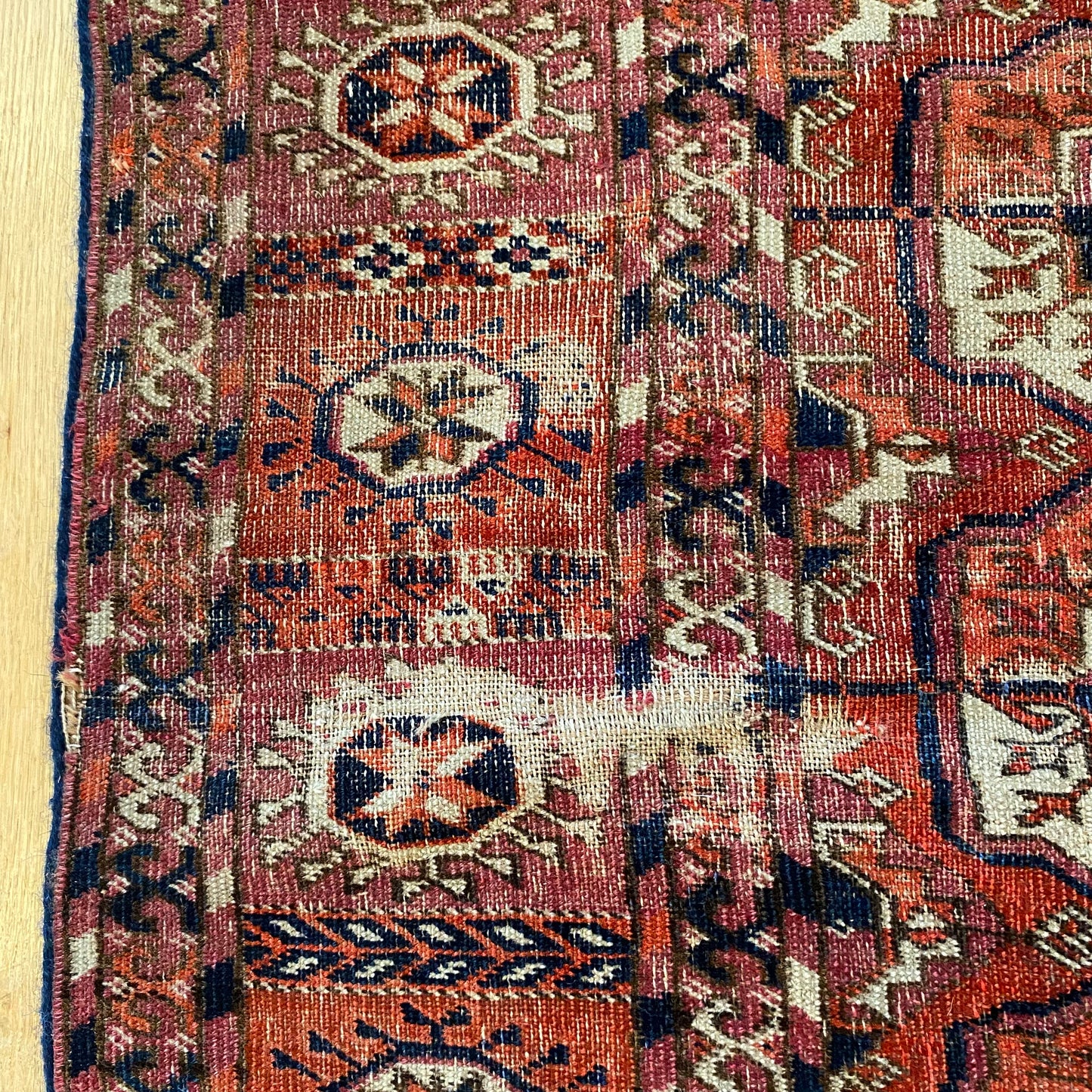 Vintage Rug, 3' 9 x 4' 4 Red