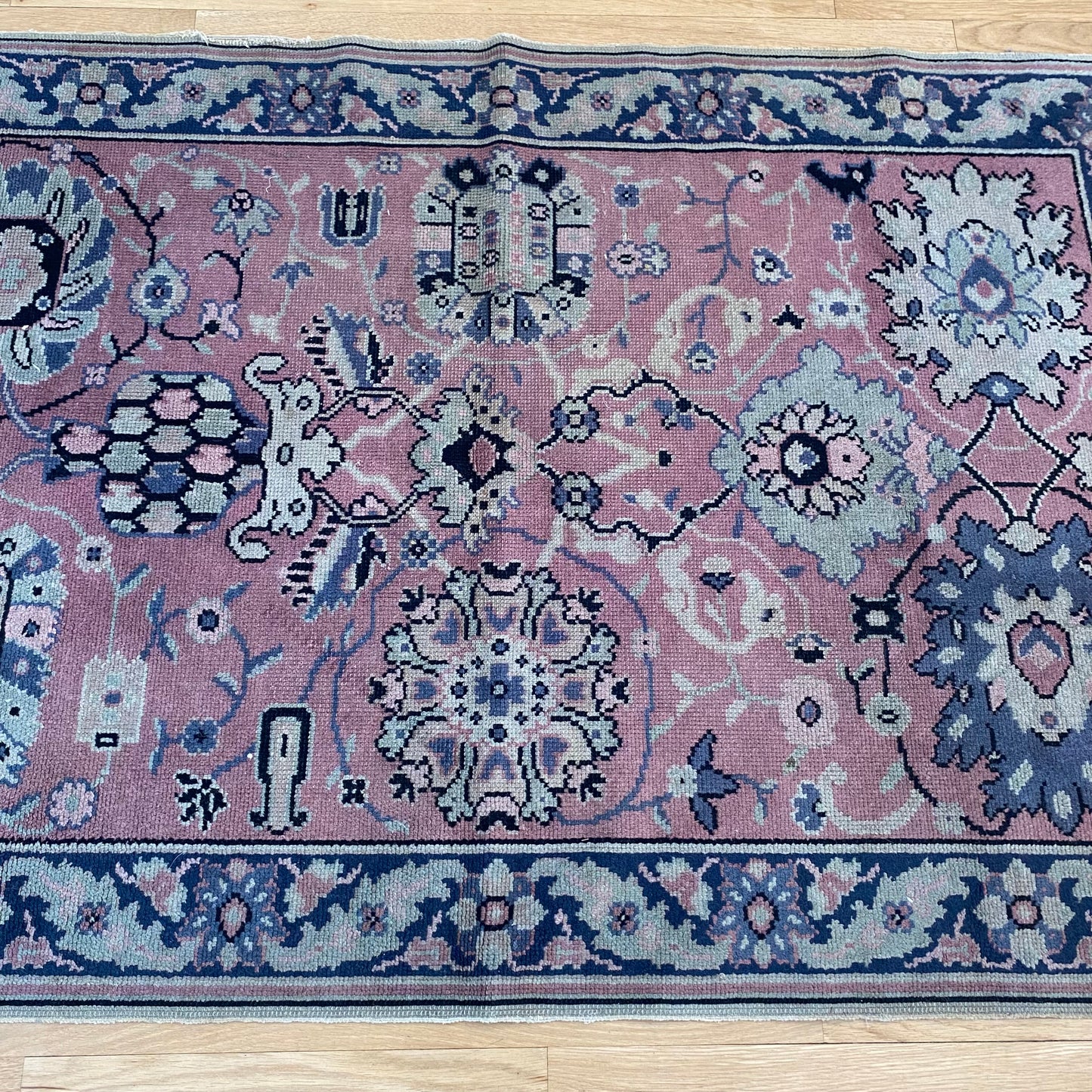 Vintage Rug, 3' 2 x 4' 11 Dark Rose