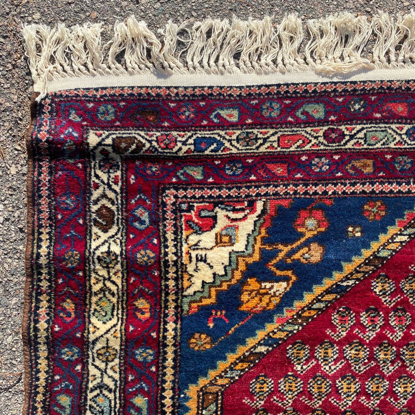 Vintage Rug, 4' 5 x 7' 2 Red