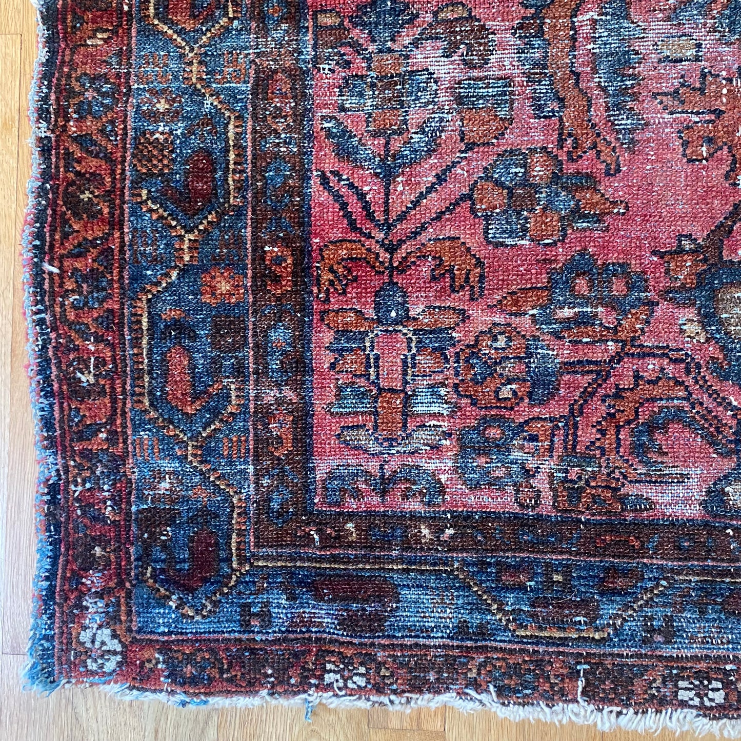 Vintage Rug, 3' 8 x 6' 4 Rose