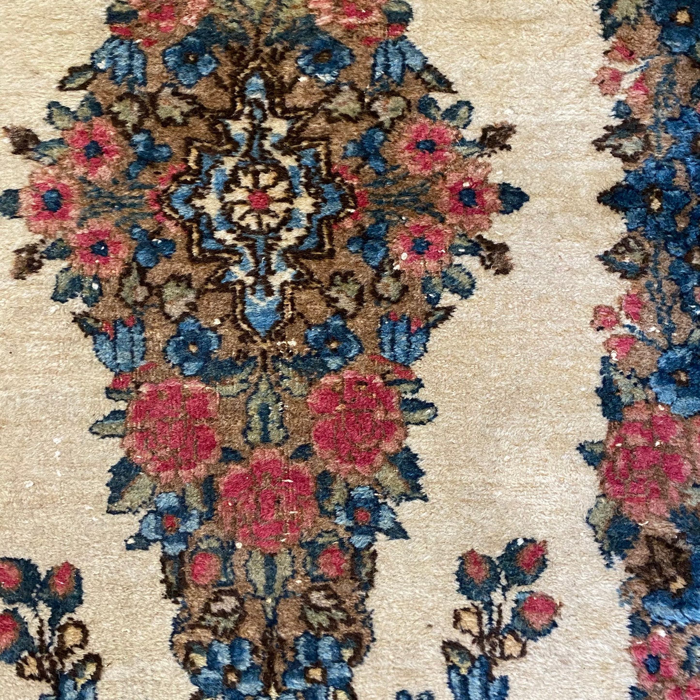 Vintage Rug, 1' 11 x 4' 3 White