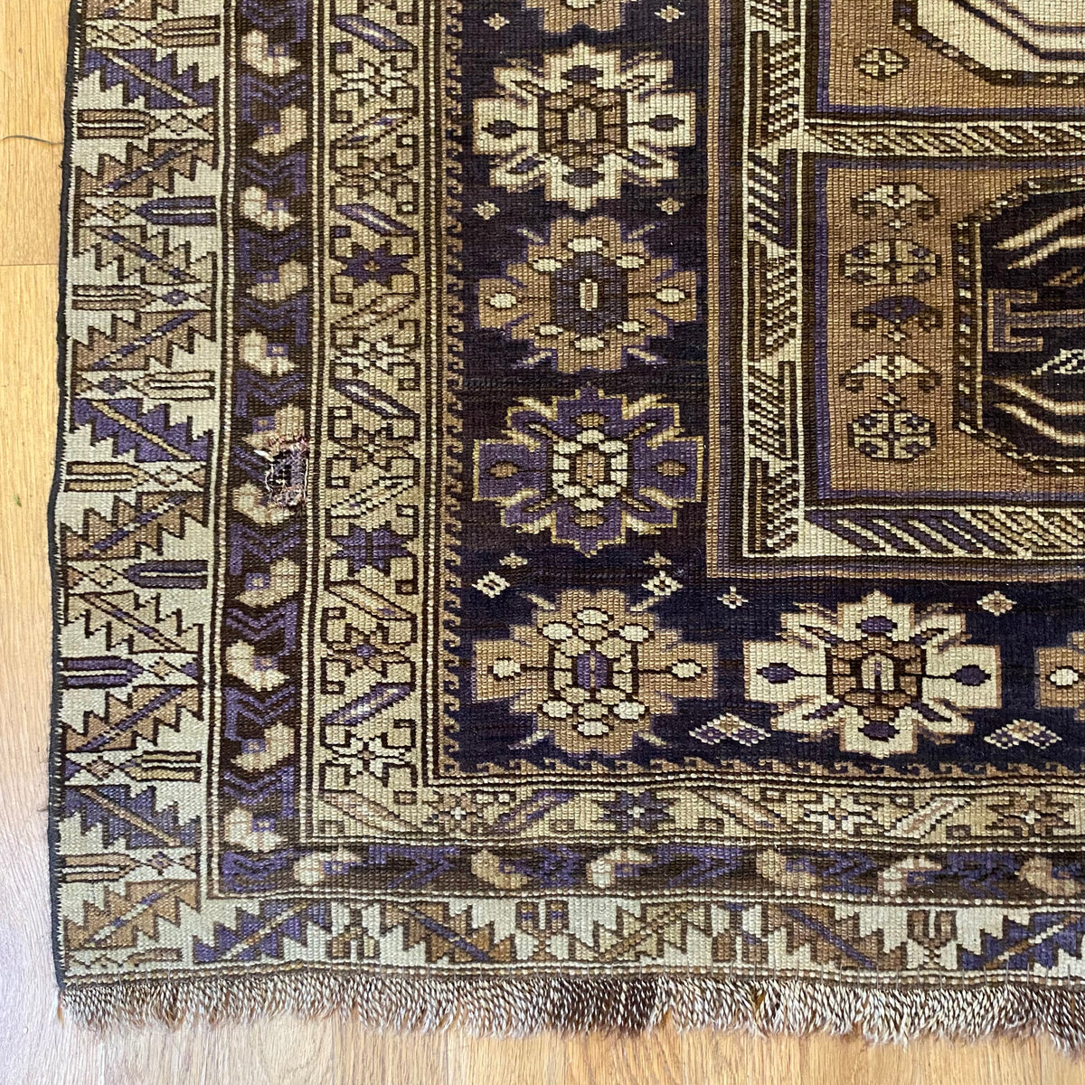 Antique Rug, 3' 9 x 6' 2 Caucasian