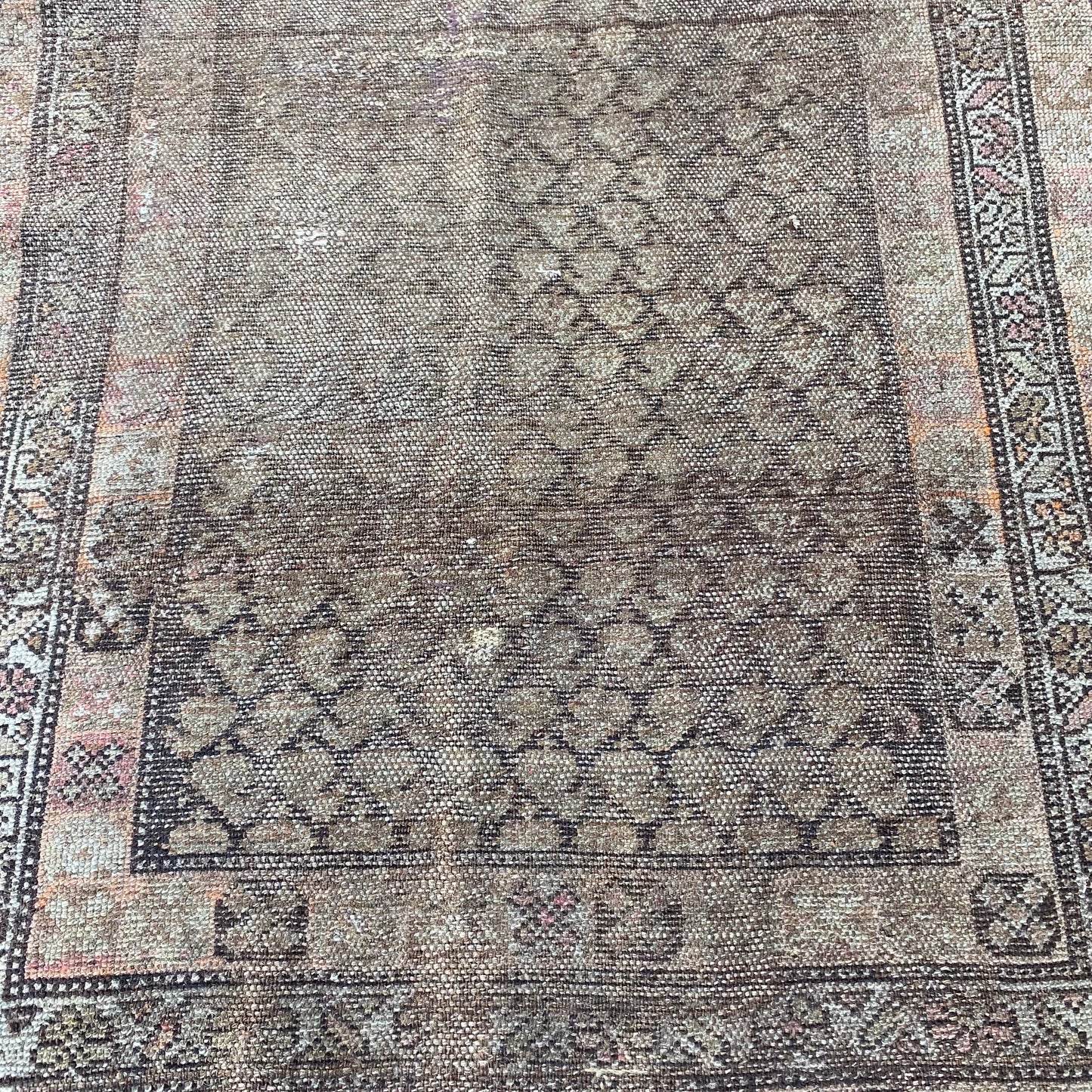 Antique Rug, 3' 3 x 6' 3 Brown