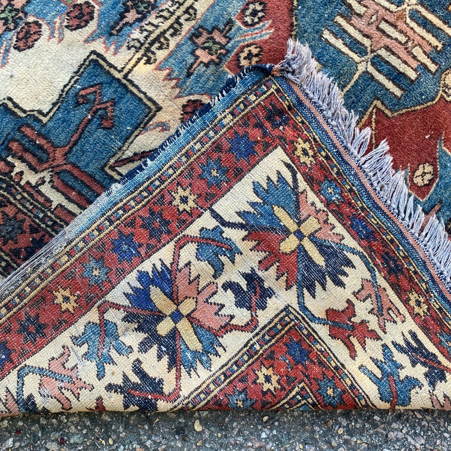 Vintage Rug, 5' 9 x 7' 4 Blue
