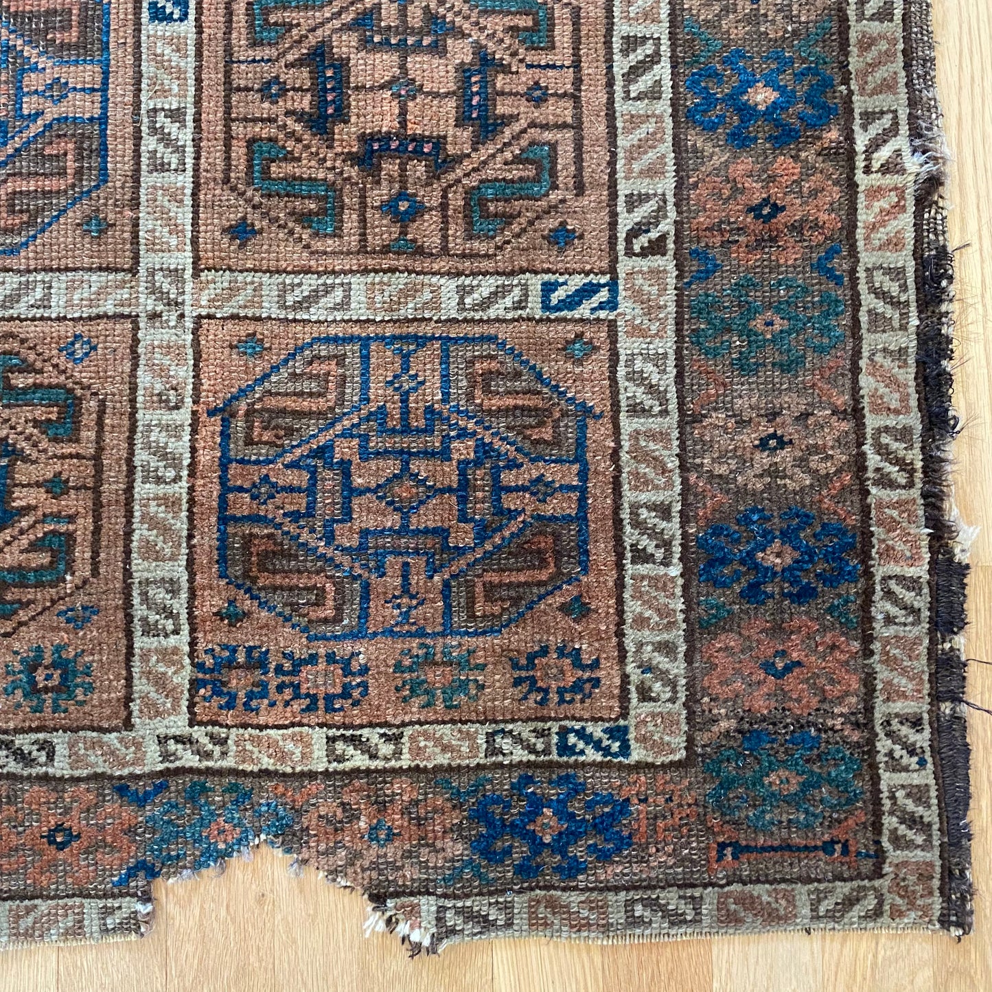 Antique Rug, 2' 9 x 4' 7 Brown