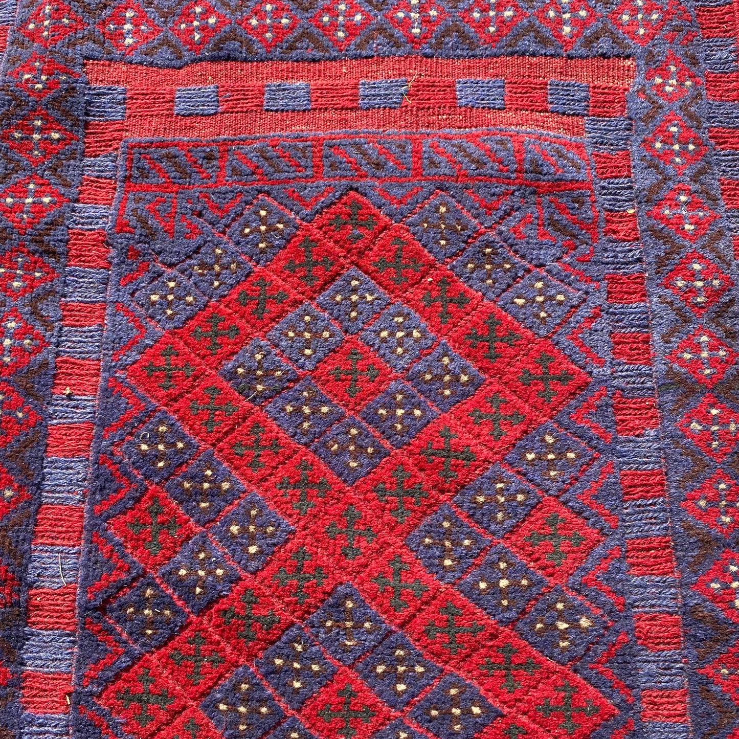 Vintage Rug, 2' 2 x 9' 2 Blue