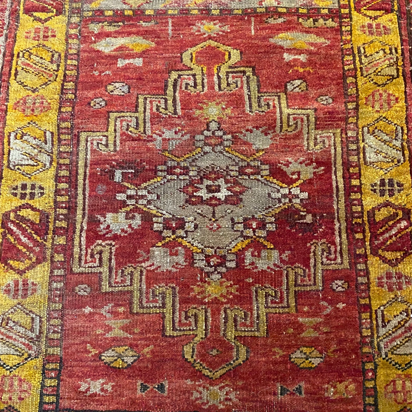 Antique Rug, 2' 10 x 3' 7 Red
