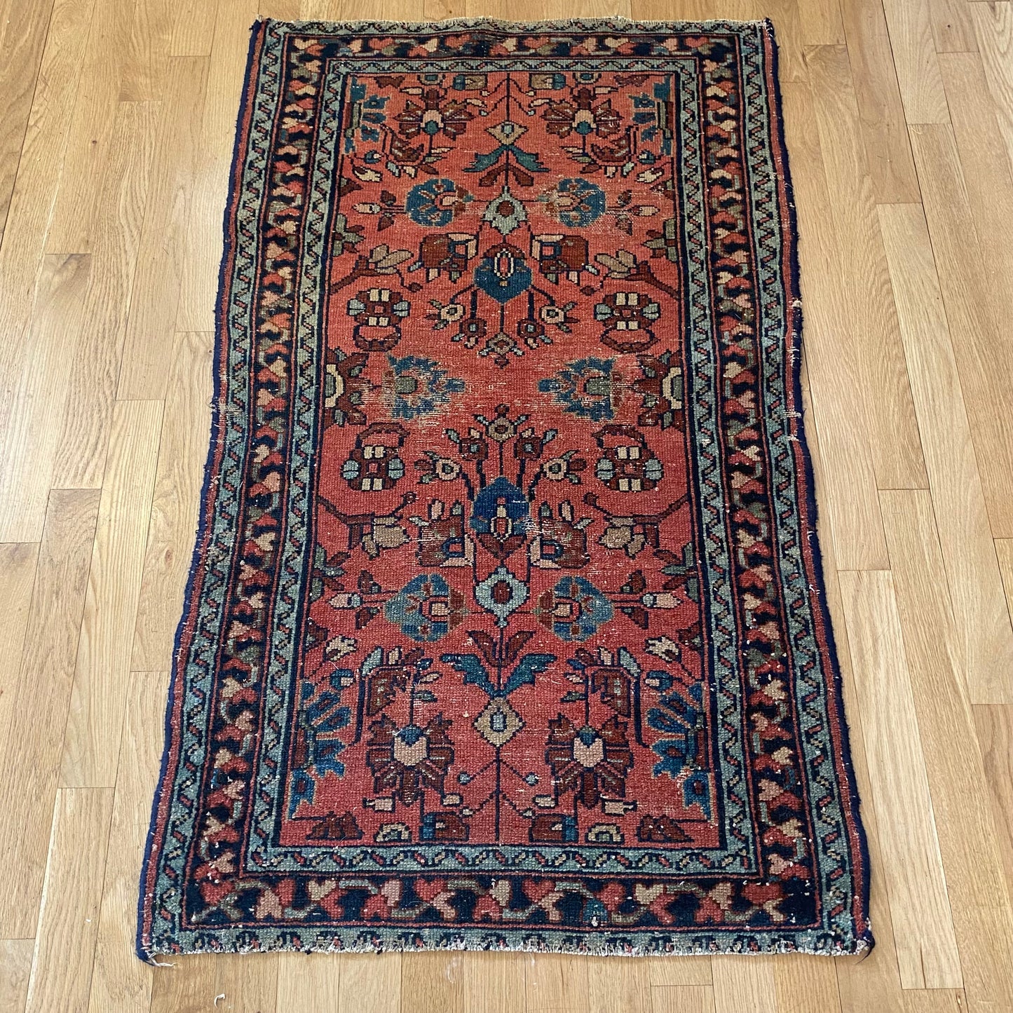 Vintage Rug, 2' 4 x 3' 10 Dark Coral