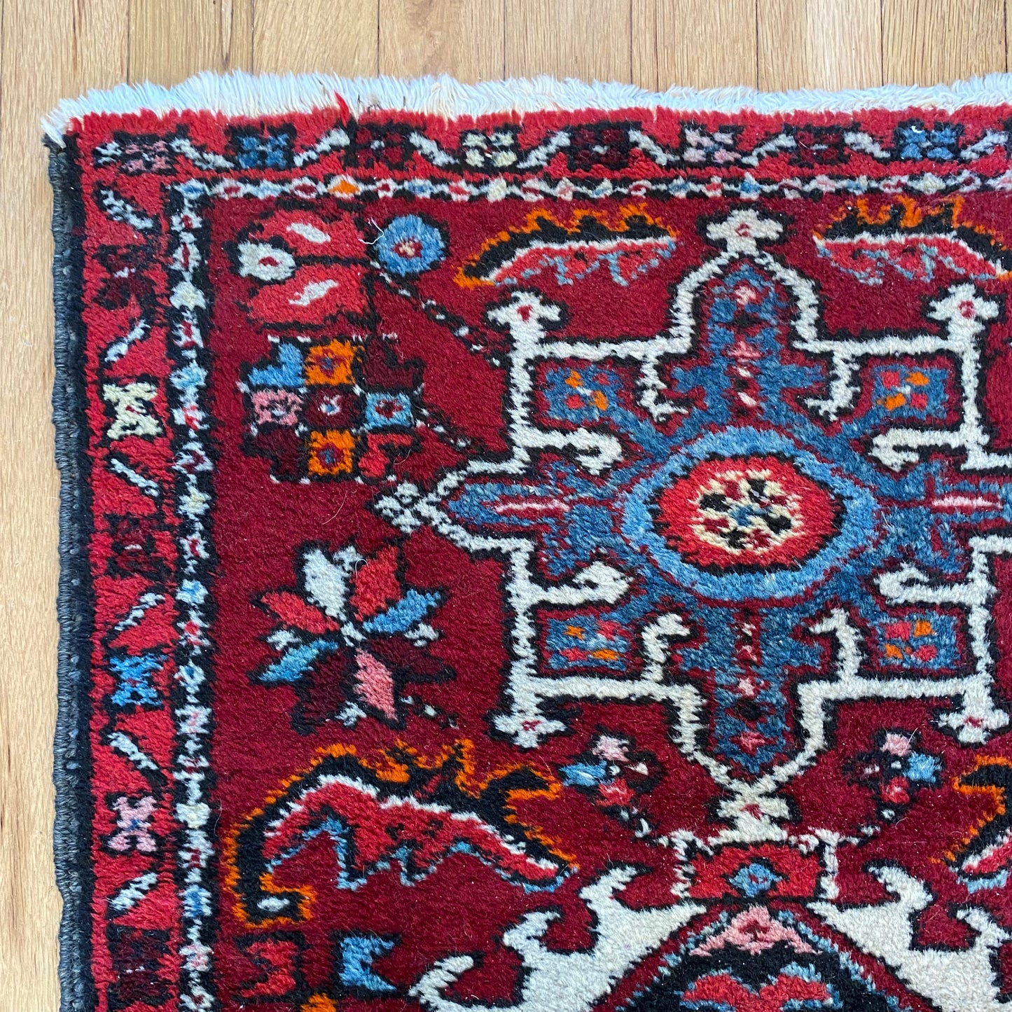 Vintage Rug, 2' 1 x 2' 11 Red