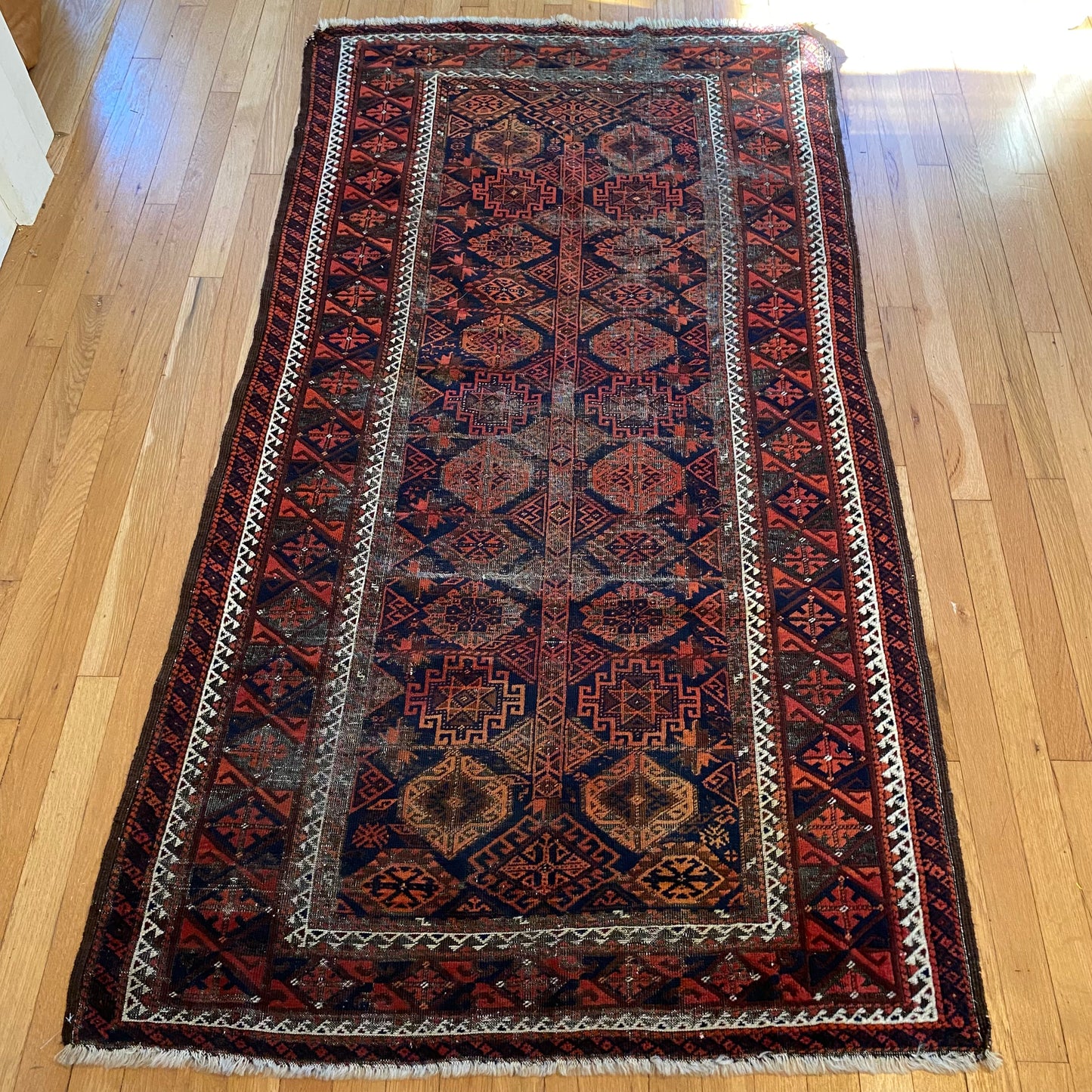 Antique Rug, 3' 5 x 6' 5 Blue