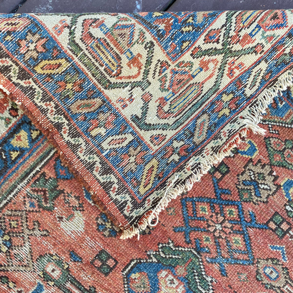 Vintage Rug, 3' 4 x 4' 10 Brown