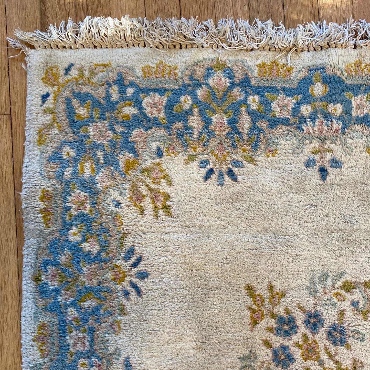 Vintage Rug, 4' x 4' 9 Cream