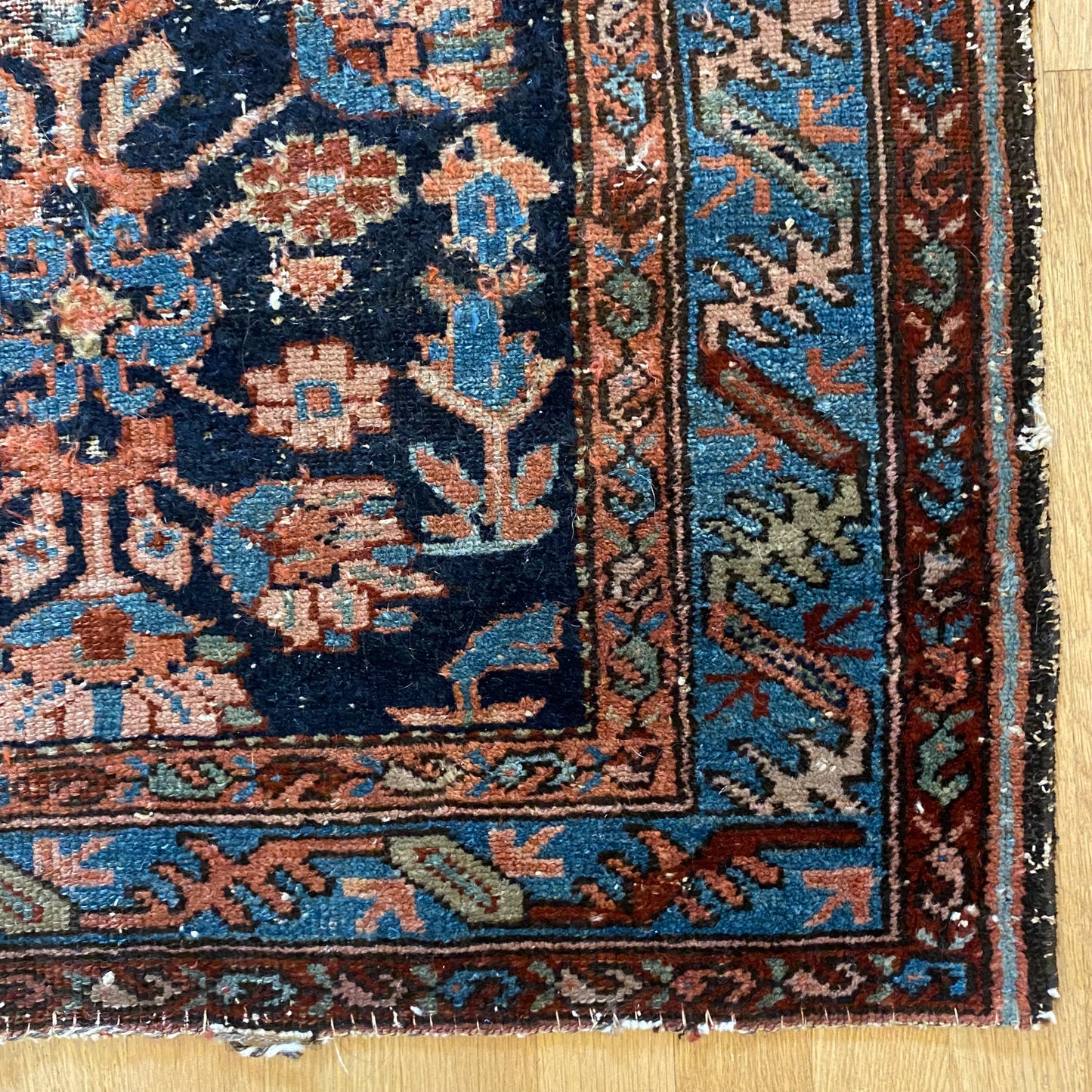 Vintage Rug, 2' 9 x 3' 10 Blue