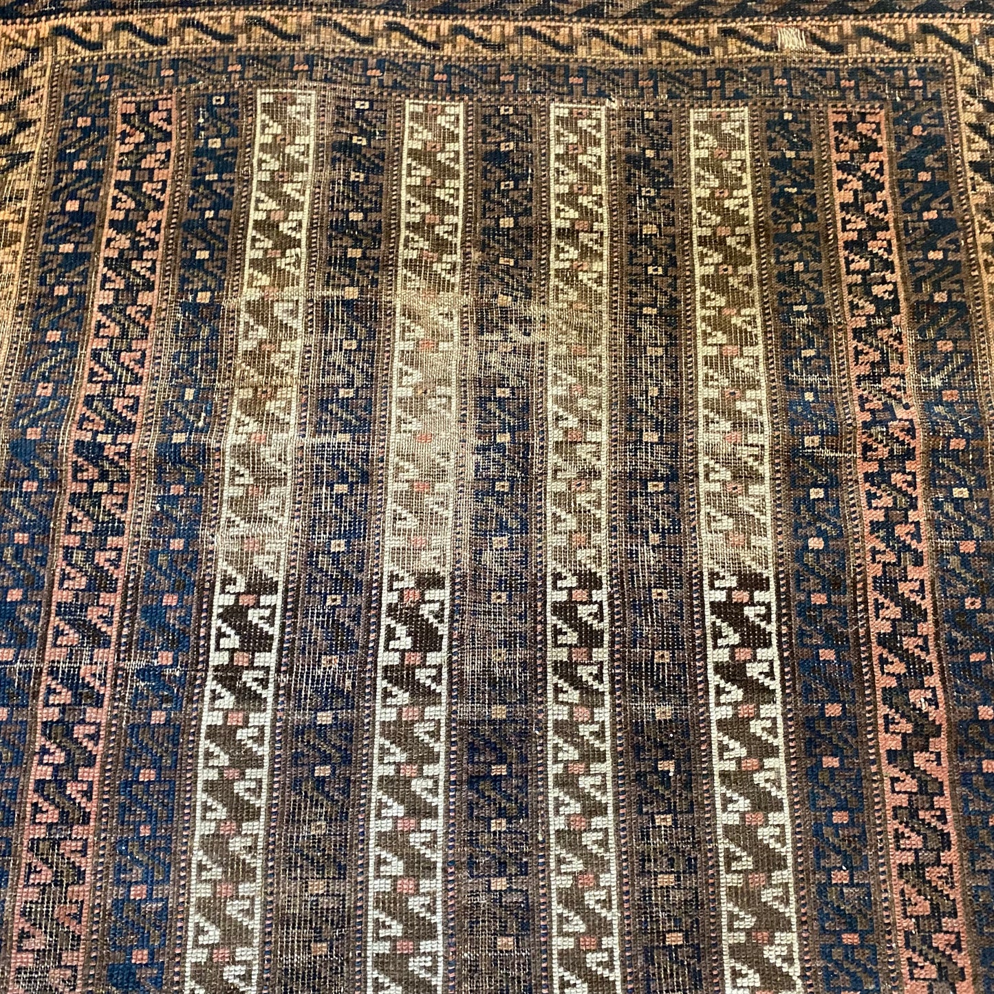 Antique Rug, 3' x 5' 1 Brown