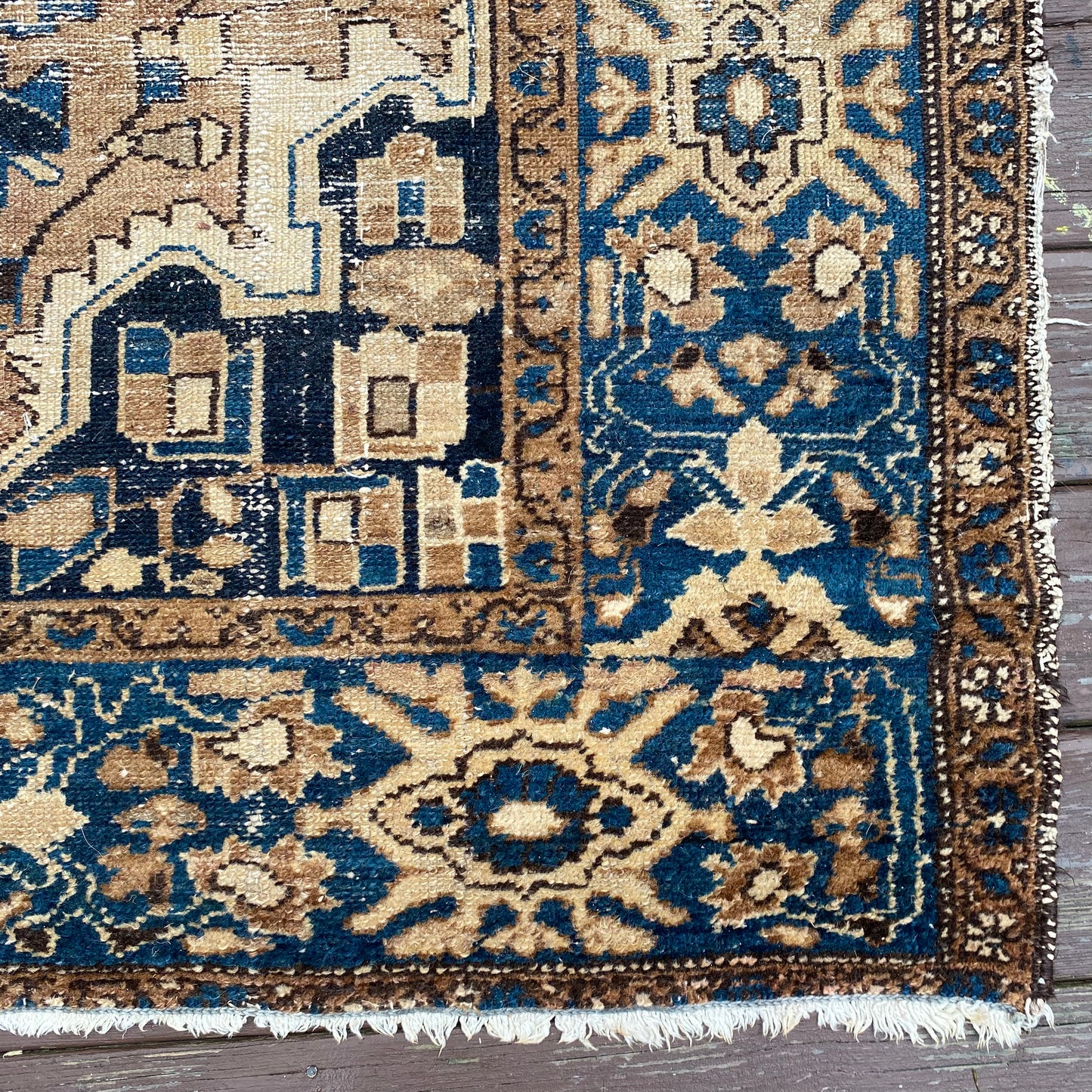 Vintage Rug, 4' 4 x 6' 8 Blue