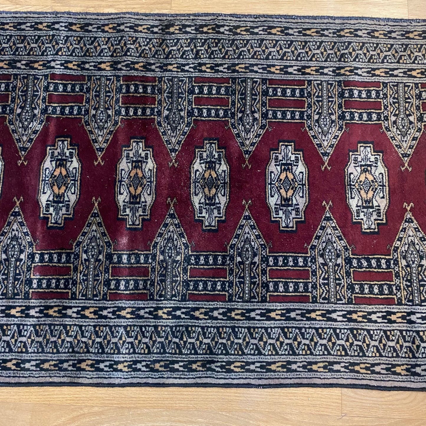 Vintage Rug, 2' 1 x 6' 6 Red