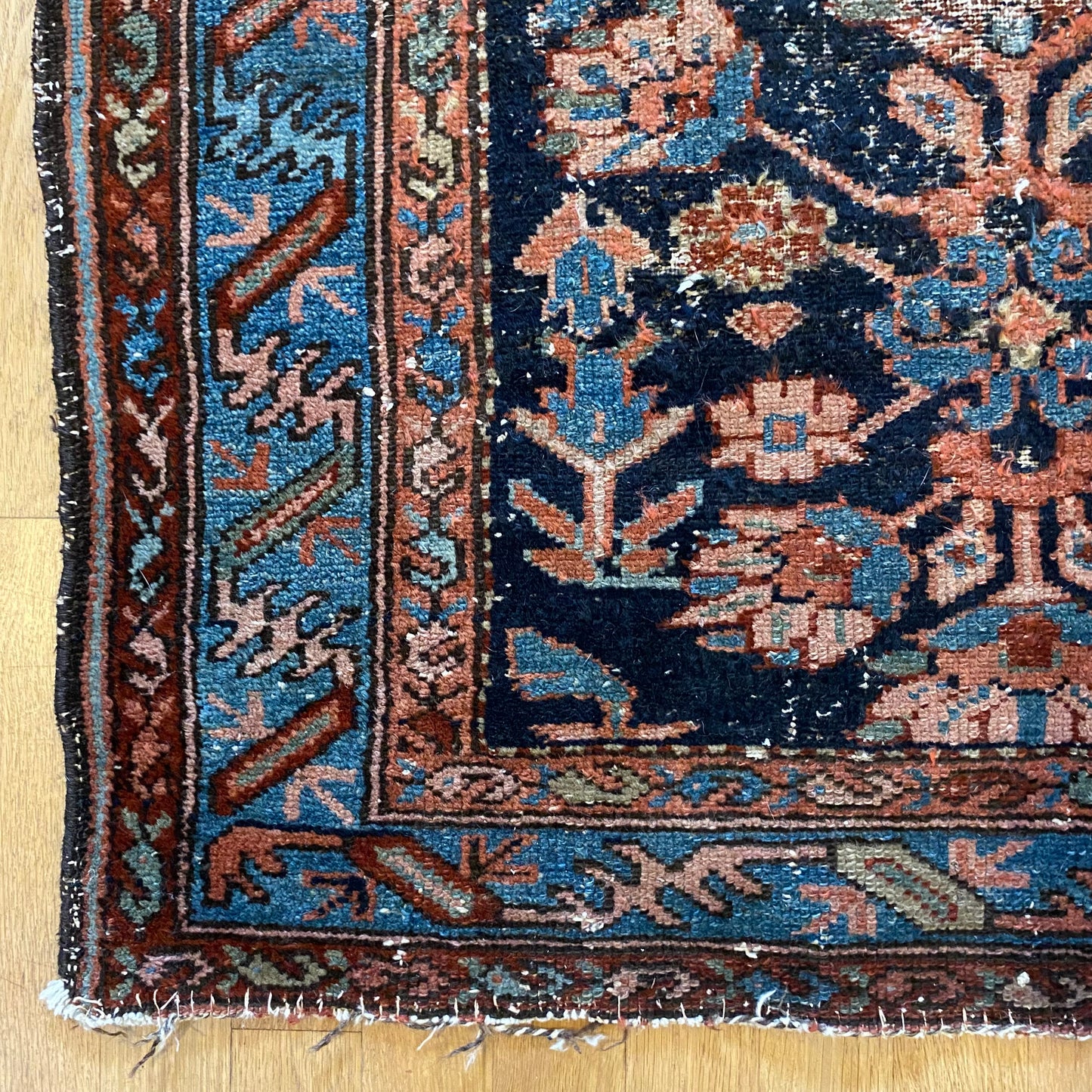 Vintage Rug, 2' 9 x 3' 10 Blue