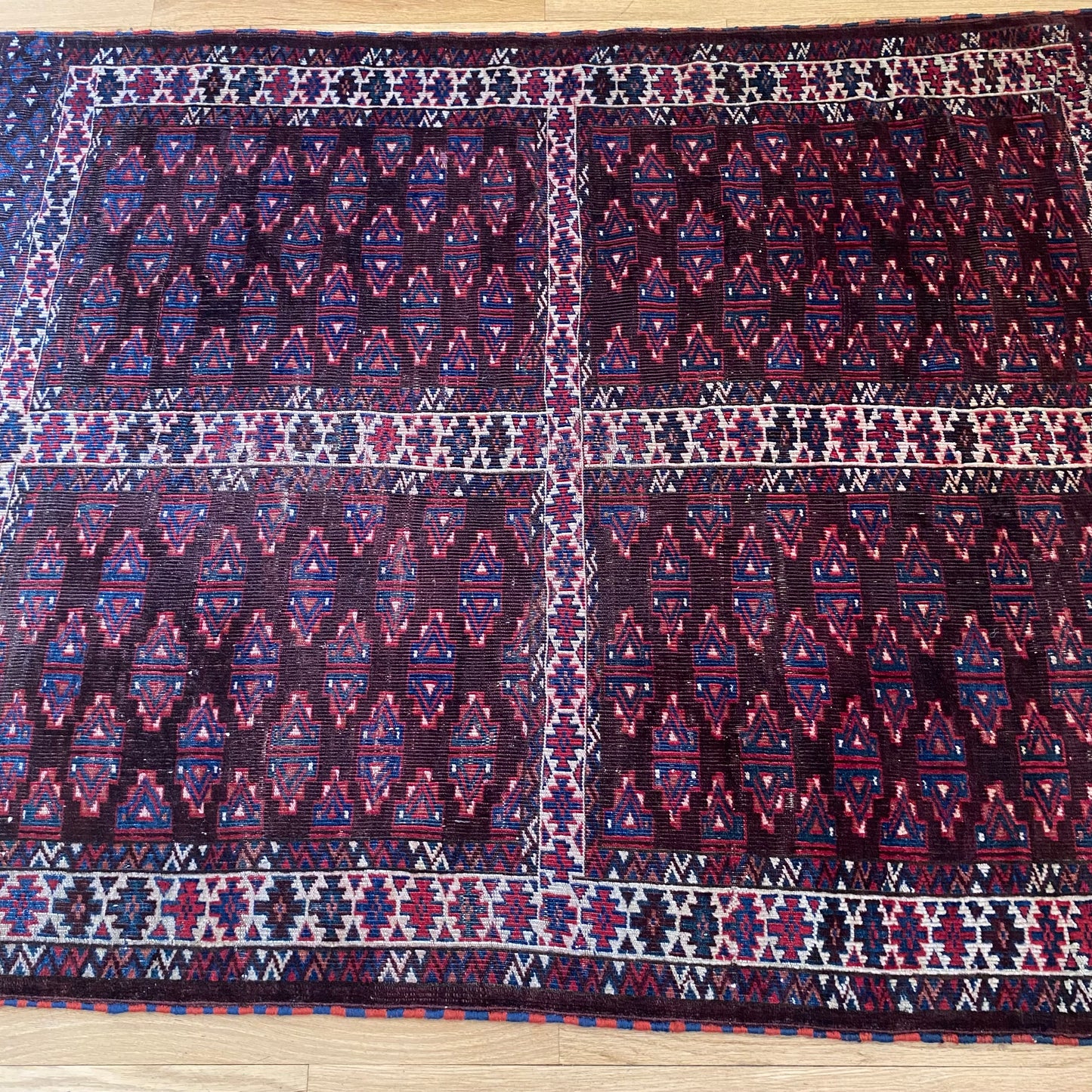 Turkmen Ensi, 3' 11 x 5' 4 Vintage Brown - Jessie's Oriental Rugs