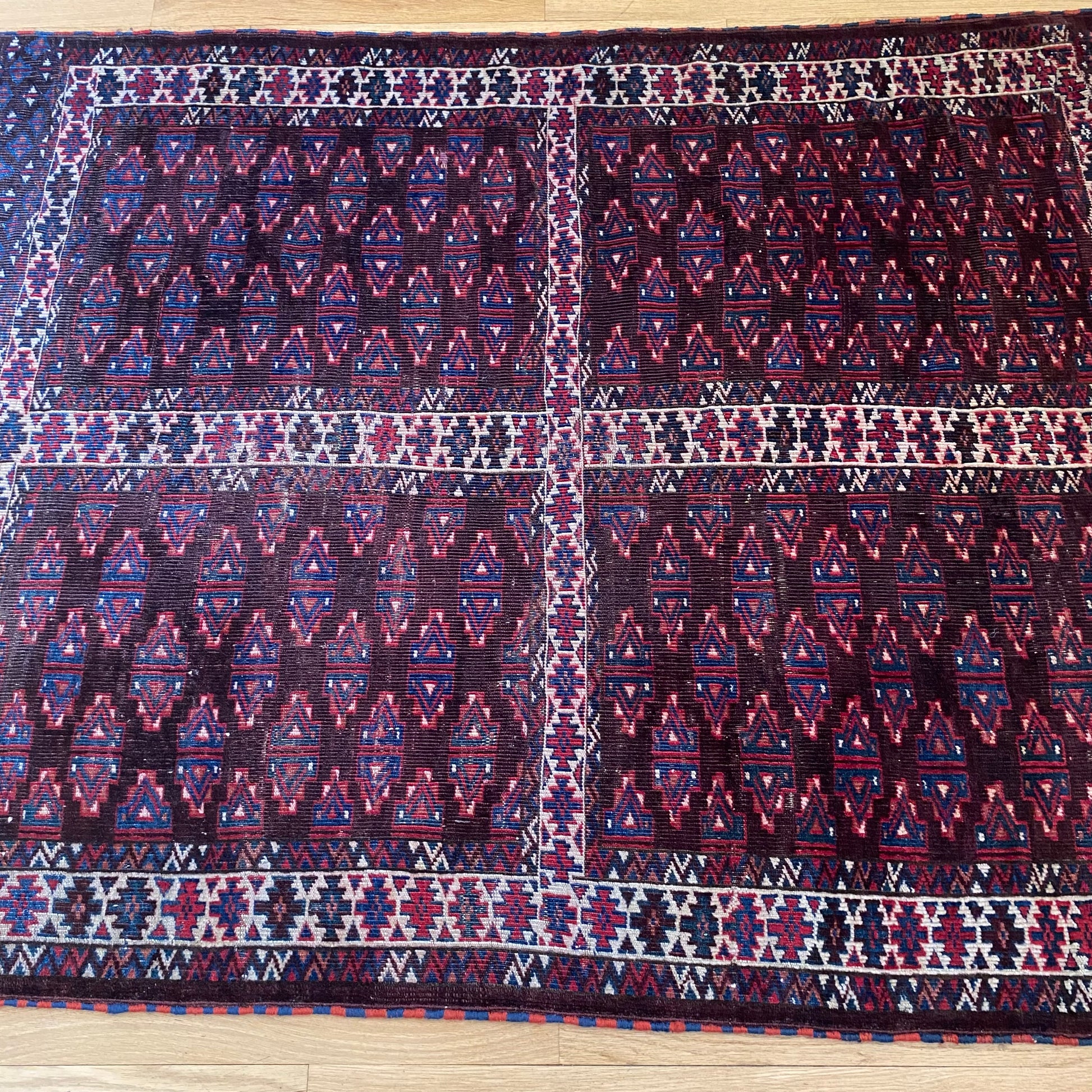 Turkmen Ensi, 3' 11 x 5' 4 Vintage Brown - Jessie's Oriental Rugs