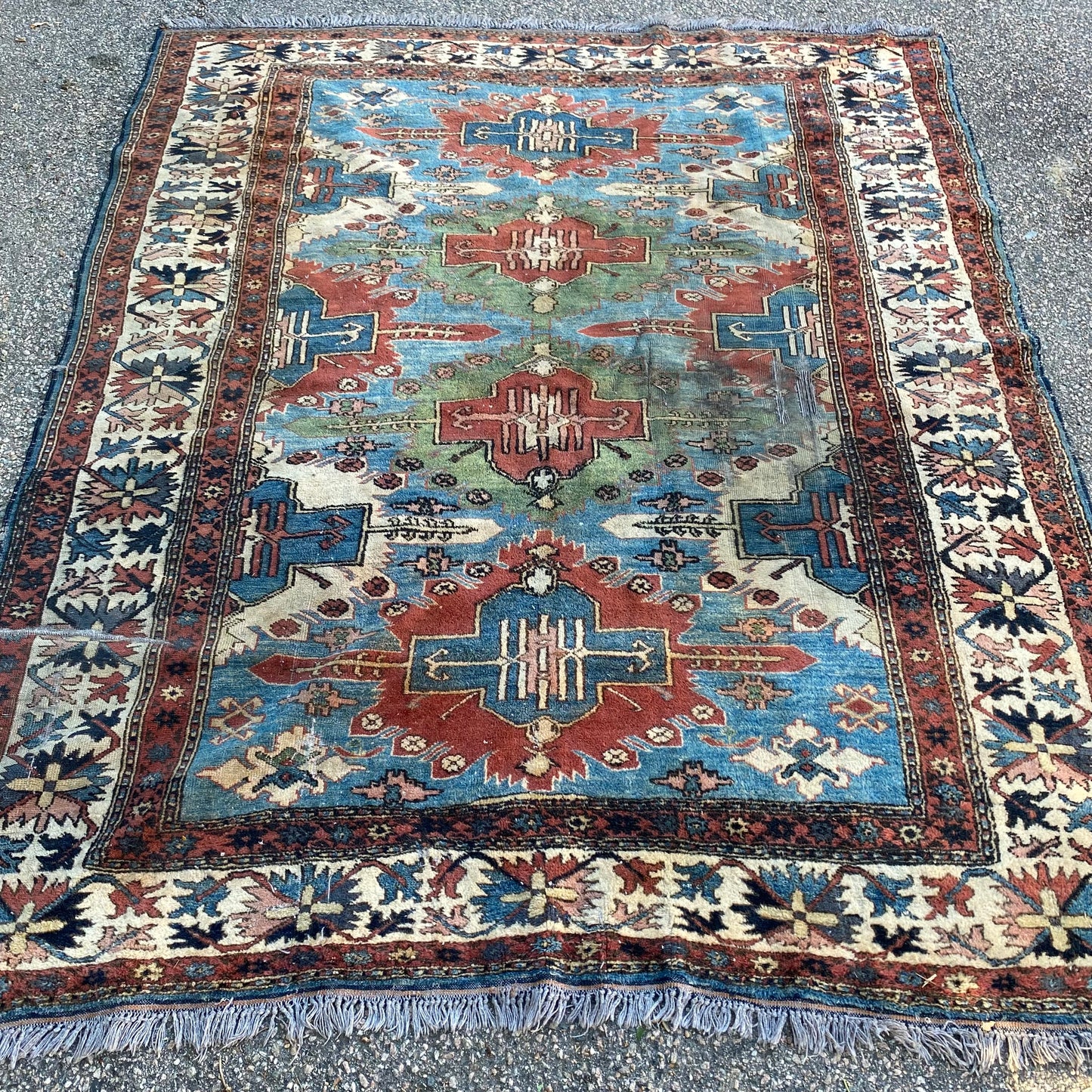 Vintage Rug, 5' 9 x 7' 4 Blue