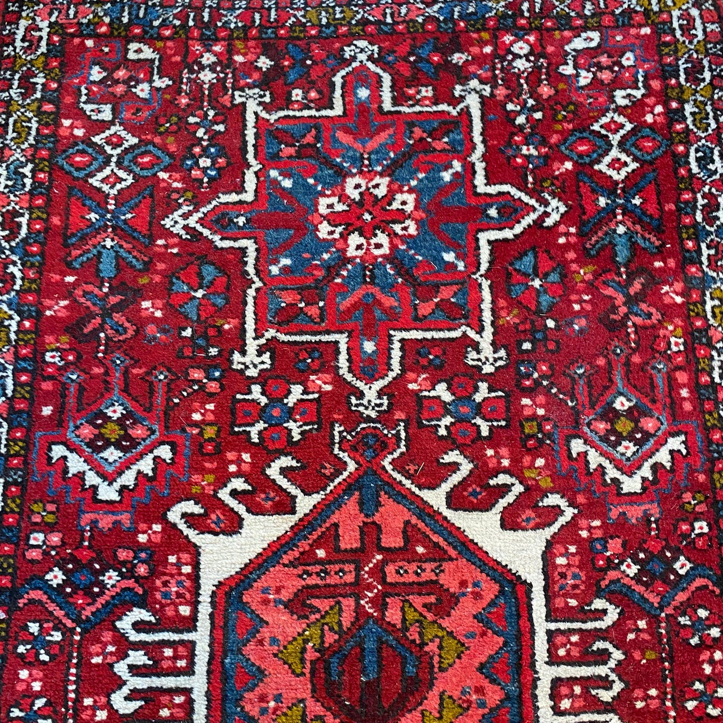 Vintage Rug, 2' 4 x 3' 11 Red