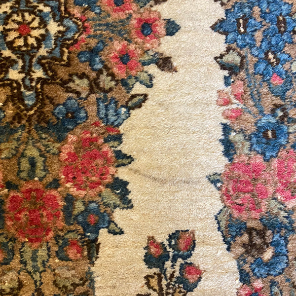 Vintage Rug, 1' 11 x 4' 3 White