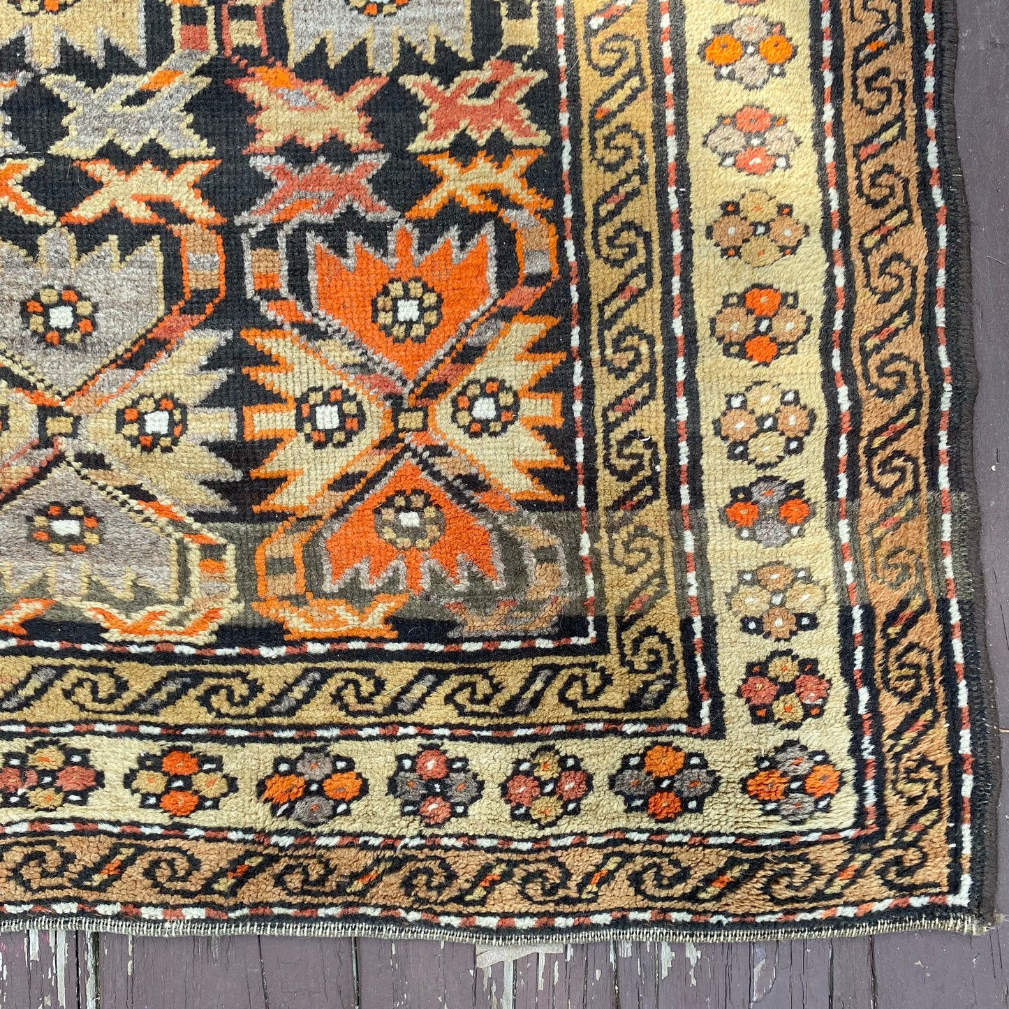 Vintage Rug, 4' 1 x 8' 8 Brown