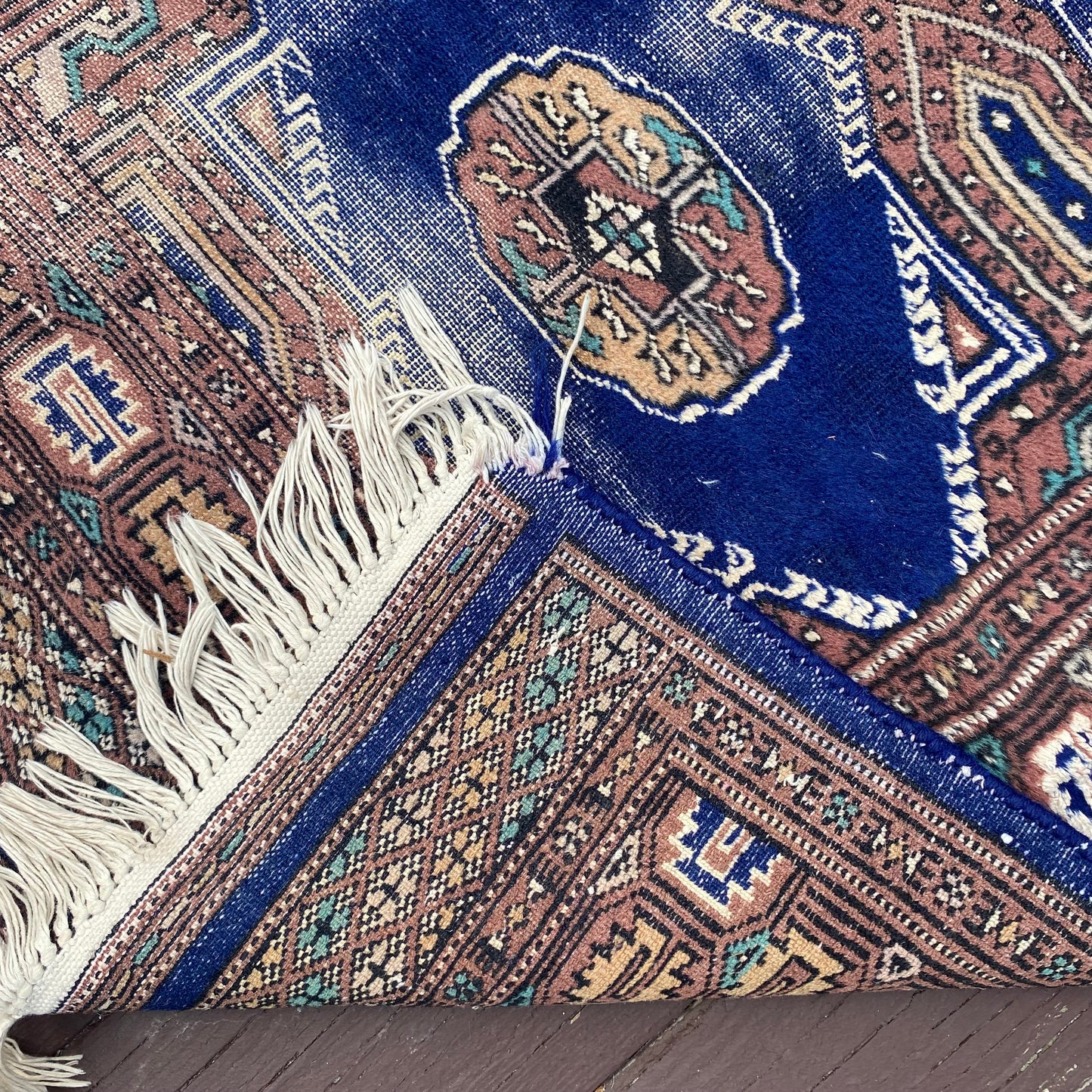 Vintage Rug, 2' 7 x 9' 11 Blue