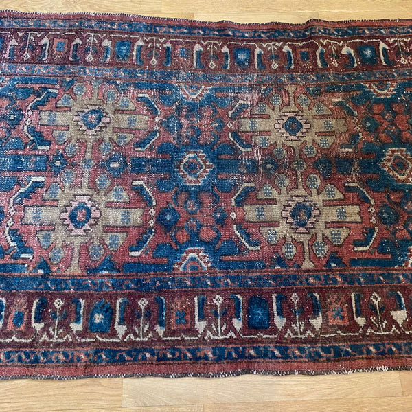 Vintage Rug, 3' 6 x 5' 11 Blue