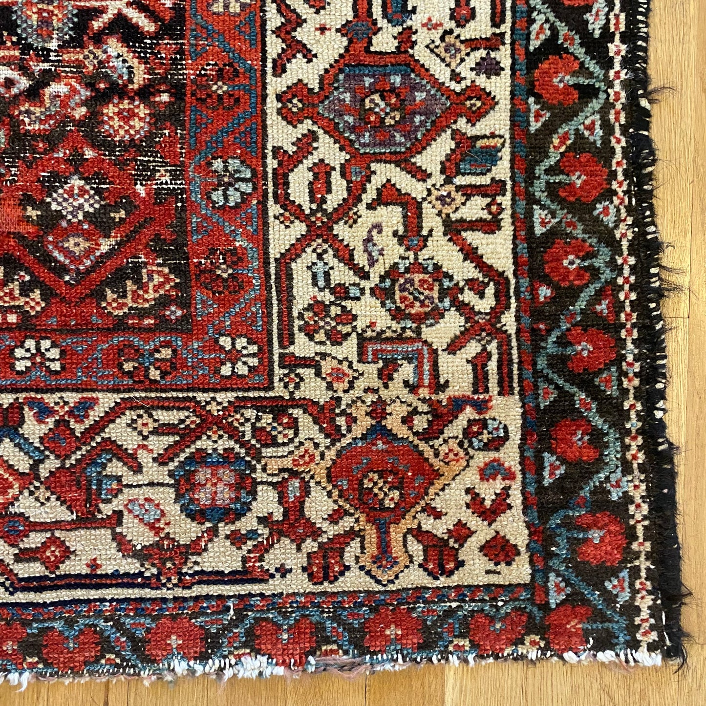 Vintage Rug, 3' 9 x 5' 8 Blue