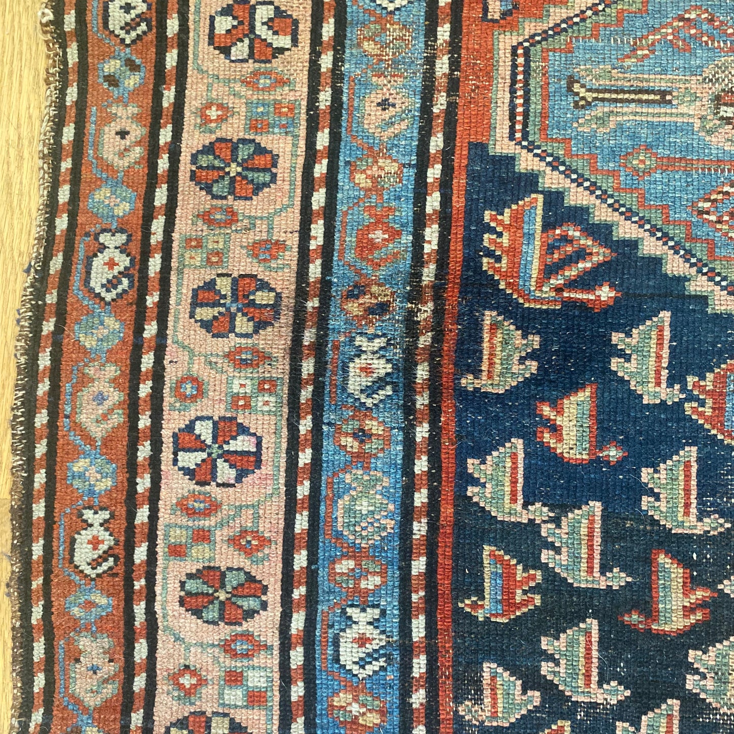 Vintage Rug, 3' 7 x 6' 4 Blue