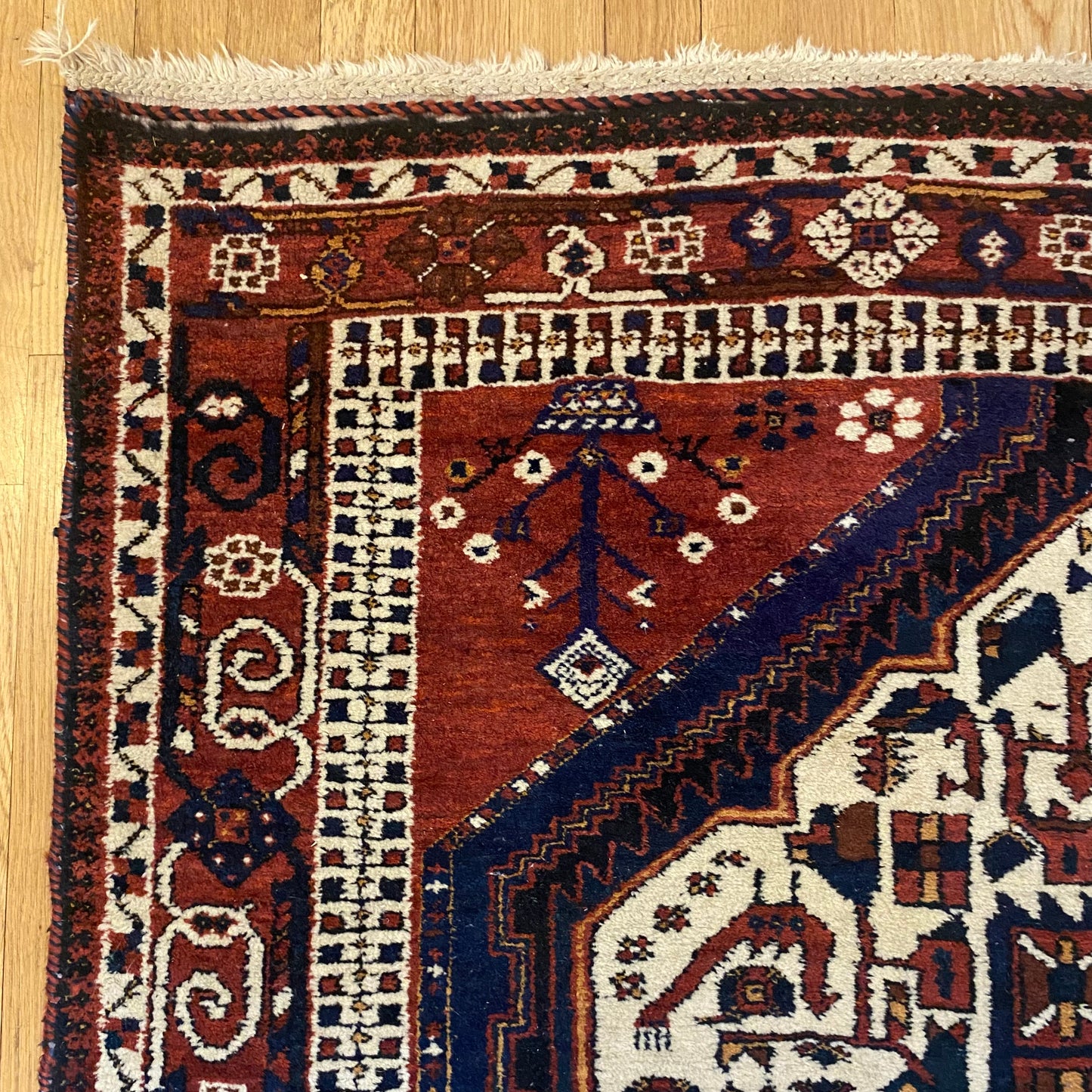 Persian Afshar Rug, 4' 2 x 6' Vintage Brown