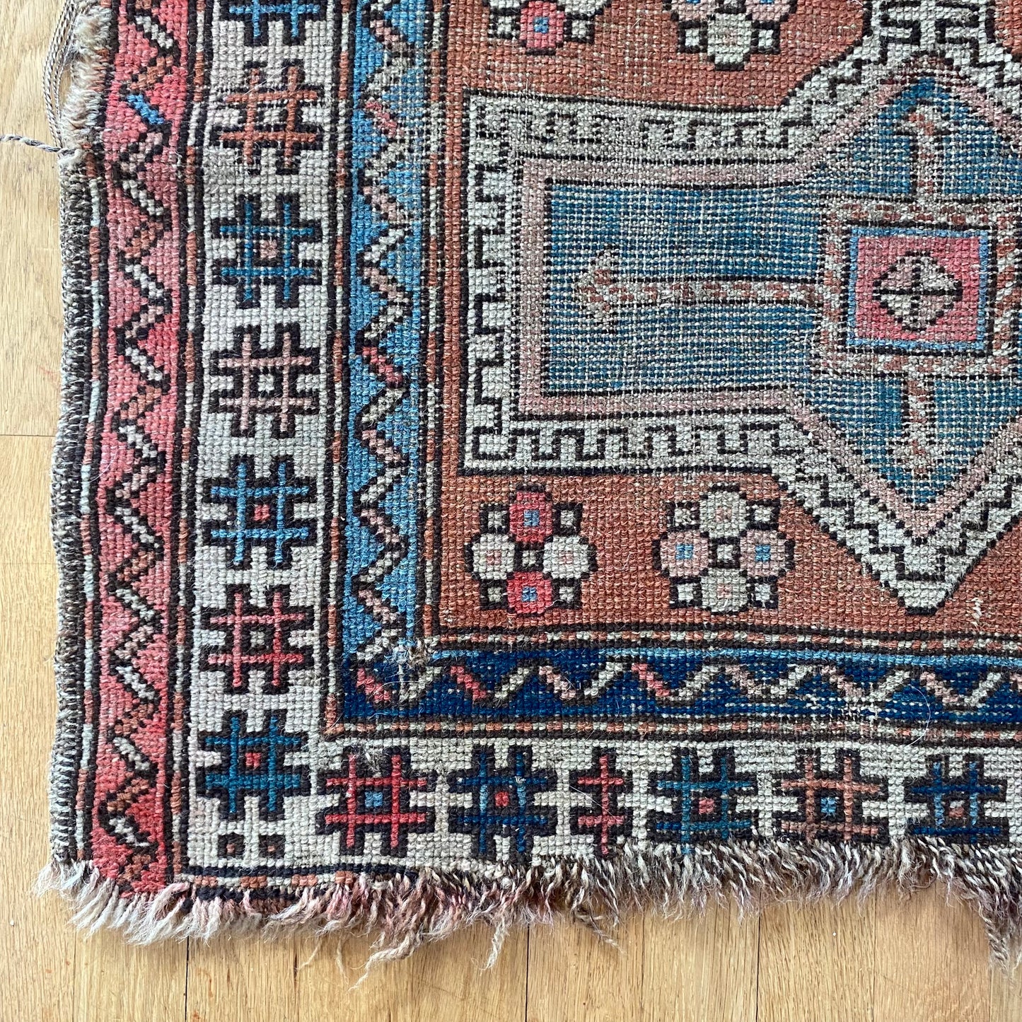 Caucasian Rug, 2' 11 x 3' 10 Antique Brown - Jessie's Oriental Rugs