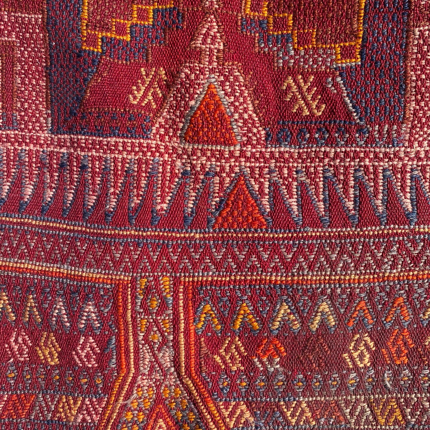 Vintage Rug, 4' 8 x 6' 5 Red Moroccan