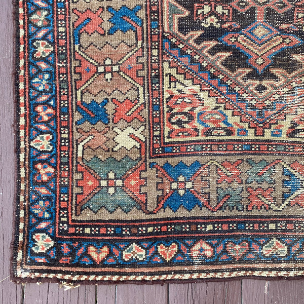 Vintage Rug, 3' 7 x 6' 9 Brown