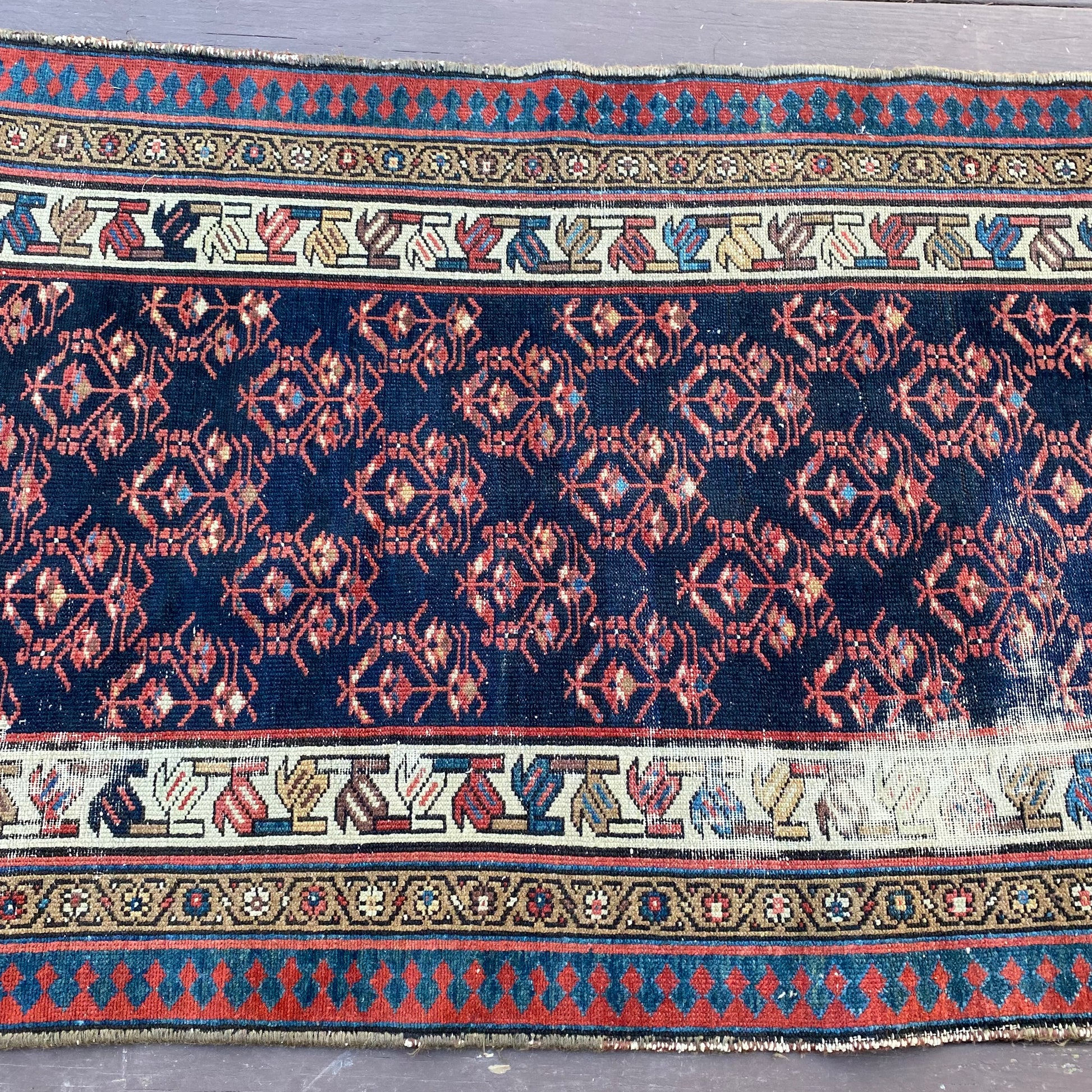 Vintage Rug, 3' 2 x 4' 11 Blue - Jessie's Oriental Rugs