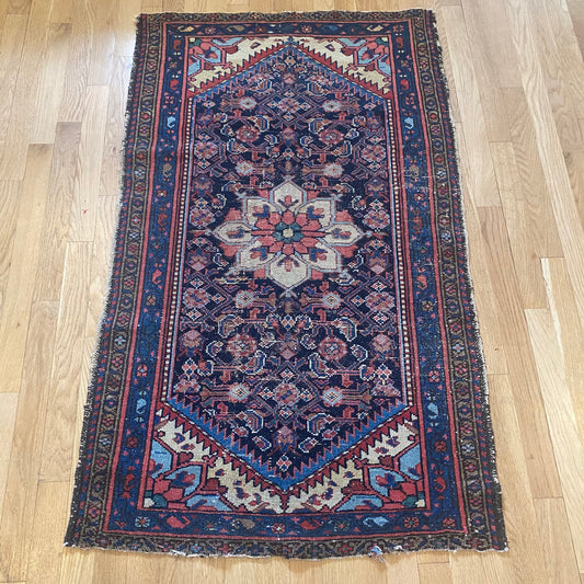 Vintage Rug, 2' 7 x 4' 4 Blue