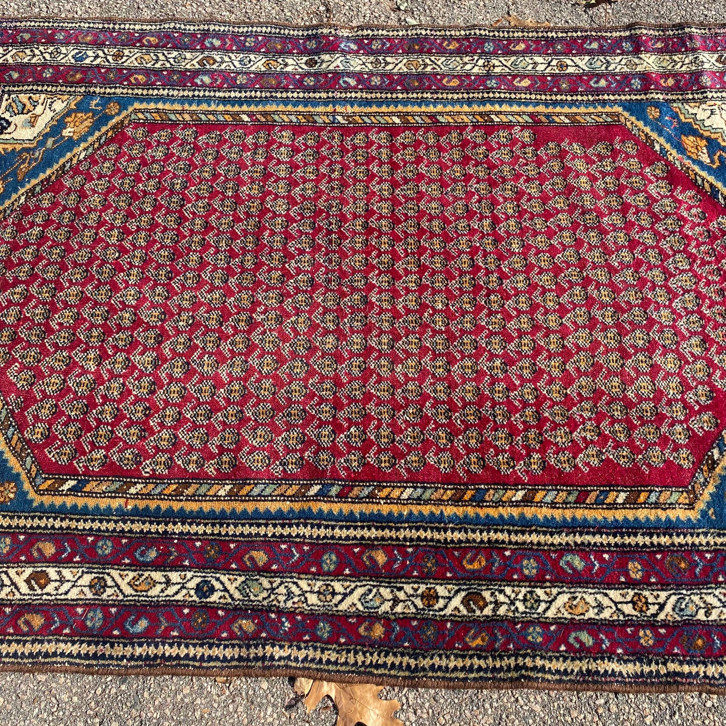 Vintage Rug, 4' 5 x 7' 2 Red