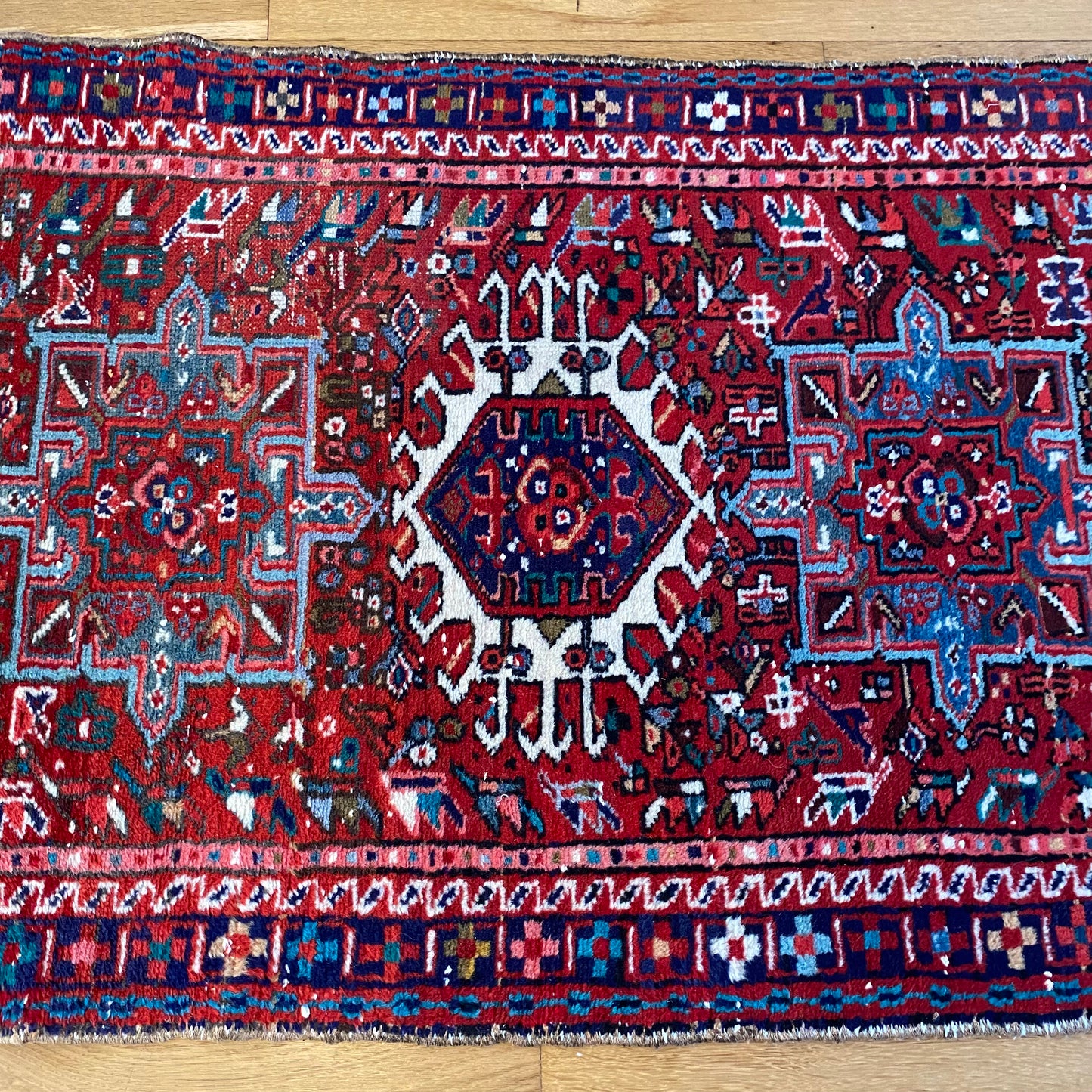 Vintage Rug, 2' 8 x 3' 10 Red