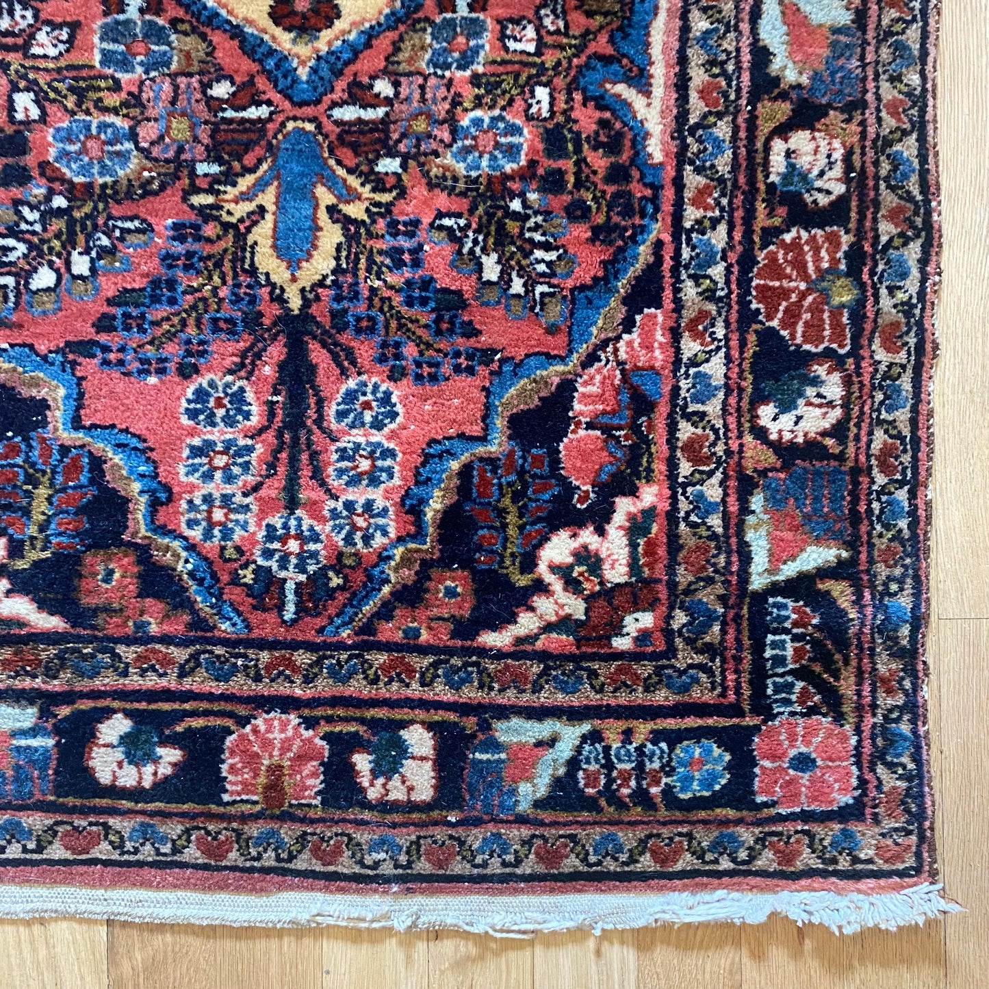 Vintage Rug, 2' 7 x 4' Pink