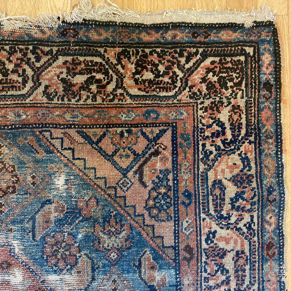 Vintage Rug, 3' 4 x 5' 6 Blue