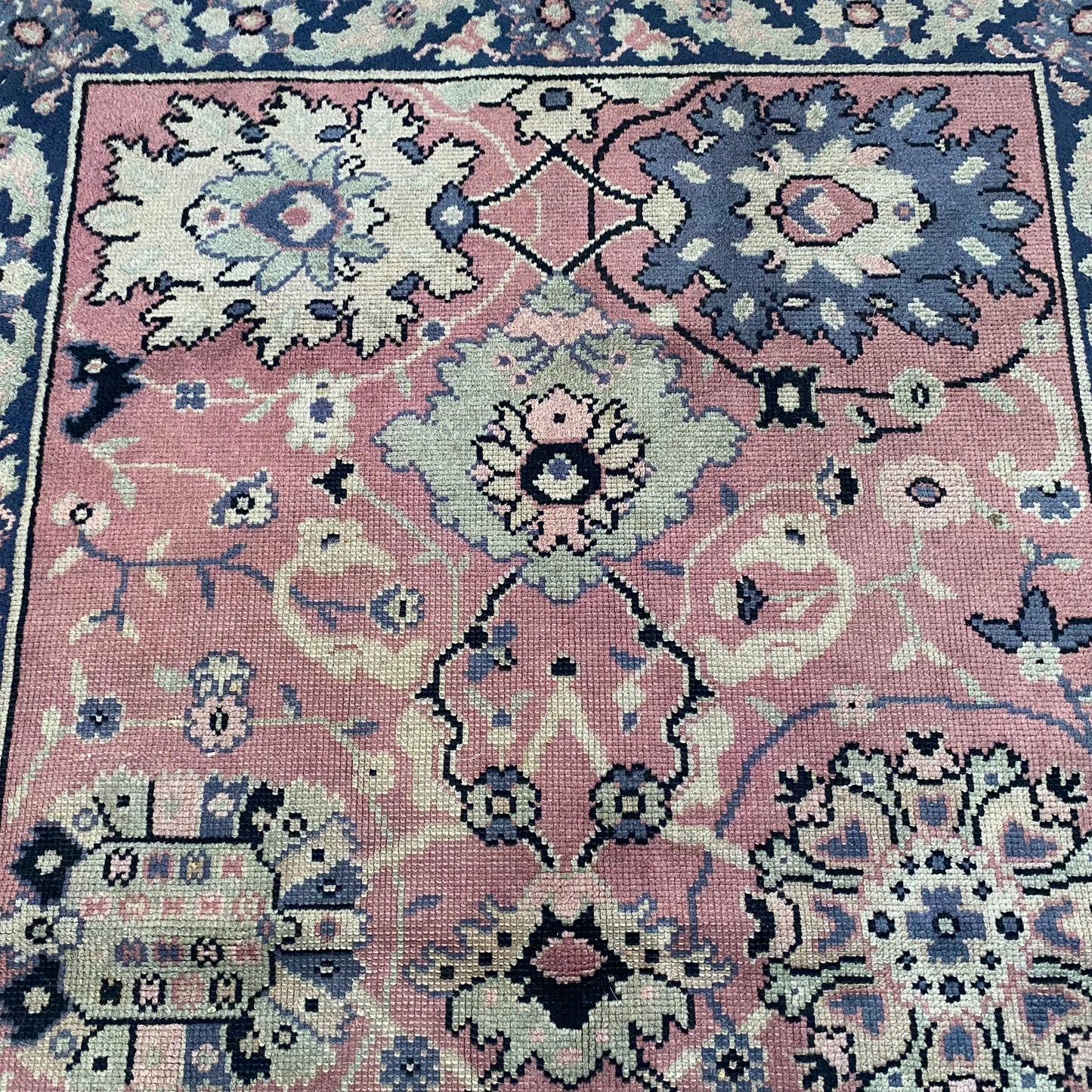 Vintage Rug, 3' 2 x 4' 11 Dark Rose