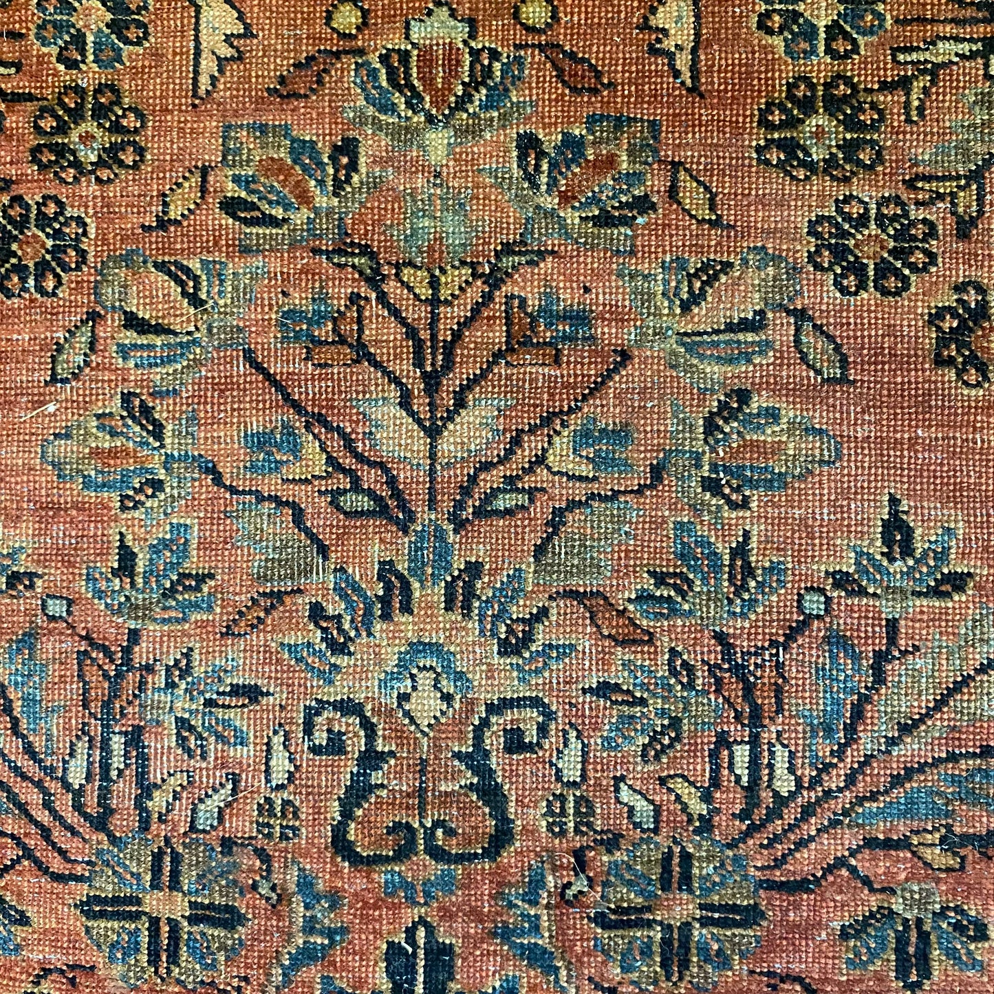 Antique Rug, 3' 7 x 5' Pink