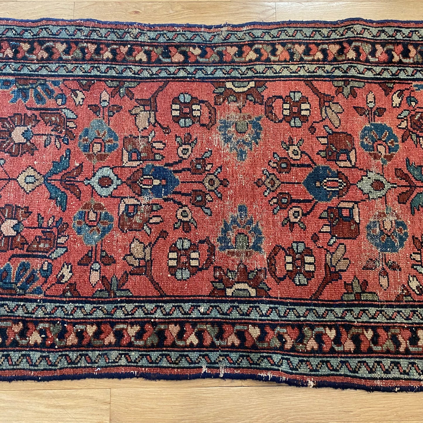 Vintage Rug, 2' 4 x 3' 10 Dark Coral