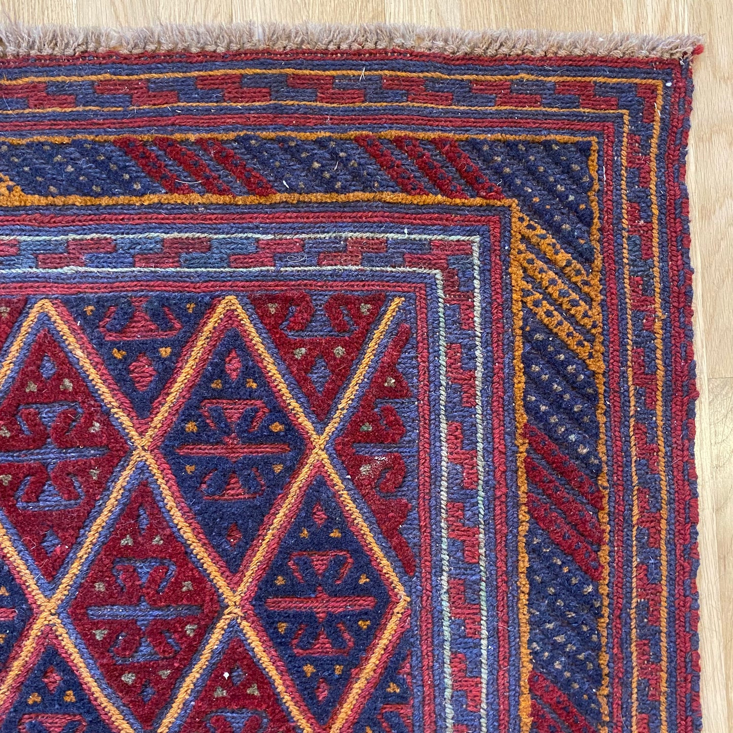 Vintage Rug, 3' 9 x 4' 2 Blue