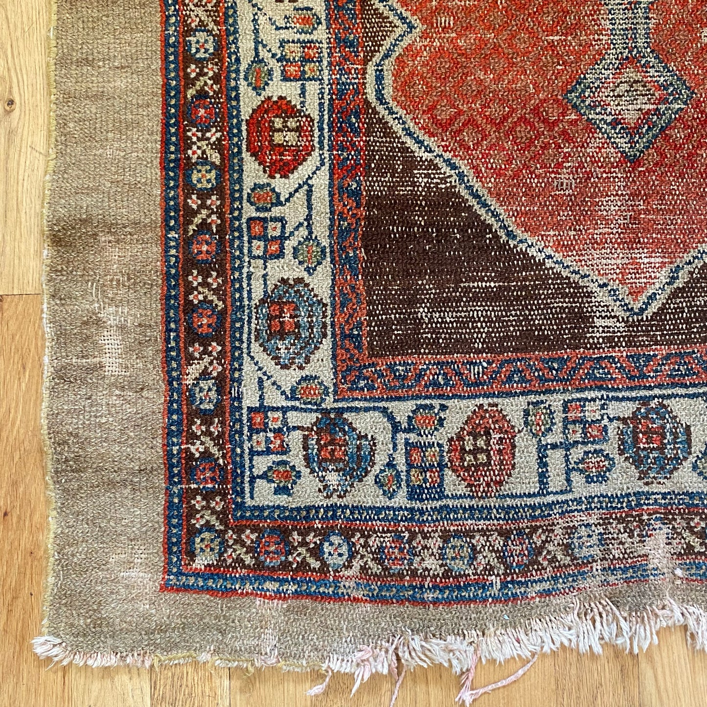 Persian Serab Rug, 2' 11 x 3' 9 Vintage Brown