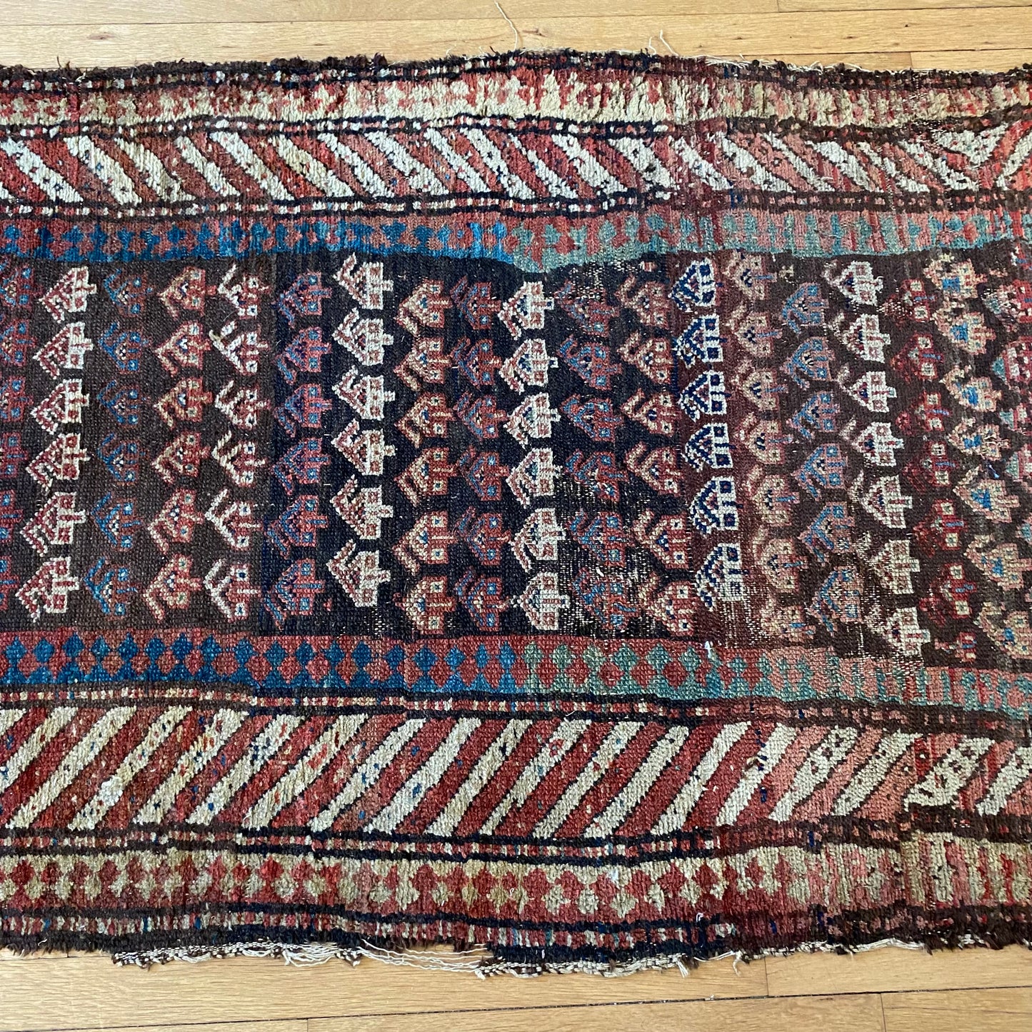 Vintage Rug, 3’ 2 X 6’ 11 Brown